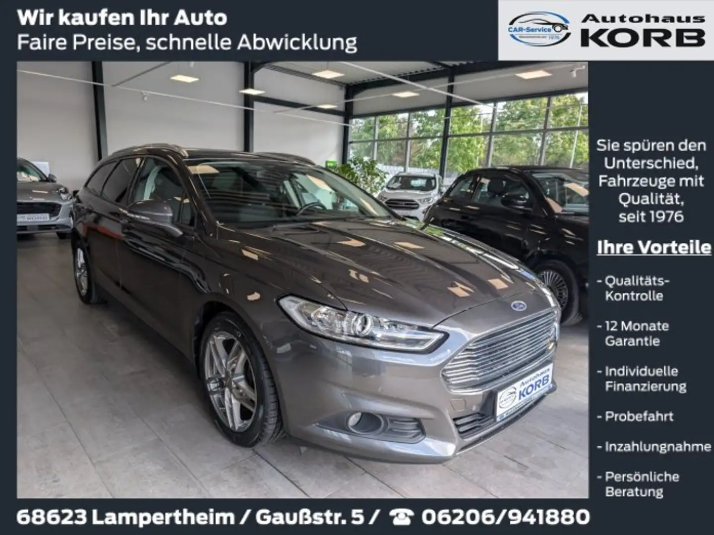 Ford Mondeo Mondeo Turnier 1.5 EcoBoost Business Edition Gris - 1