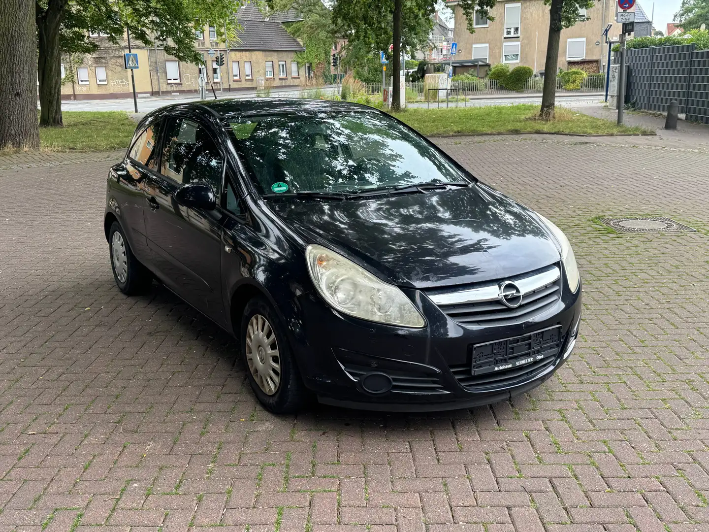 Opel Corsa 1,2 Klima TÜV&Auspuff&Stoßfämpfer NEU TOP Schwarz - 1