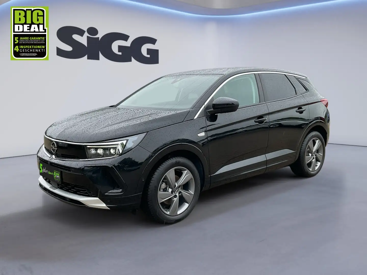 Opel Grandland 1.2 Turbo Elegance Schwarz - 2