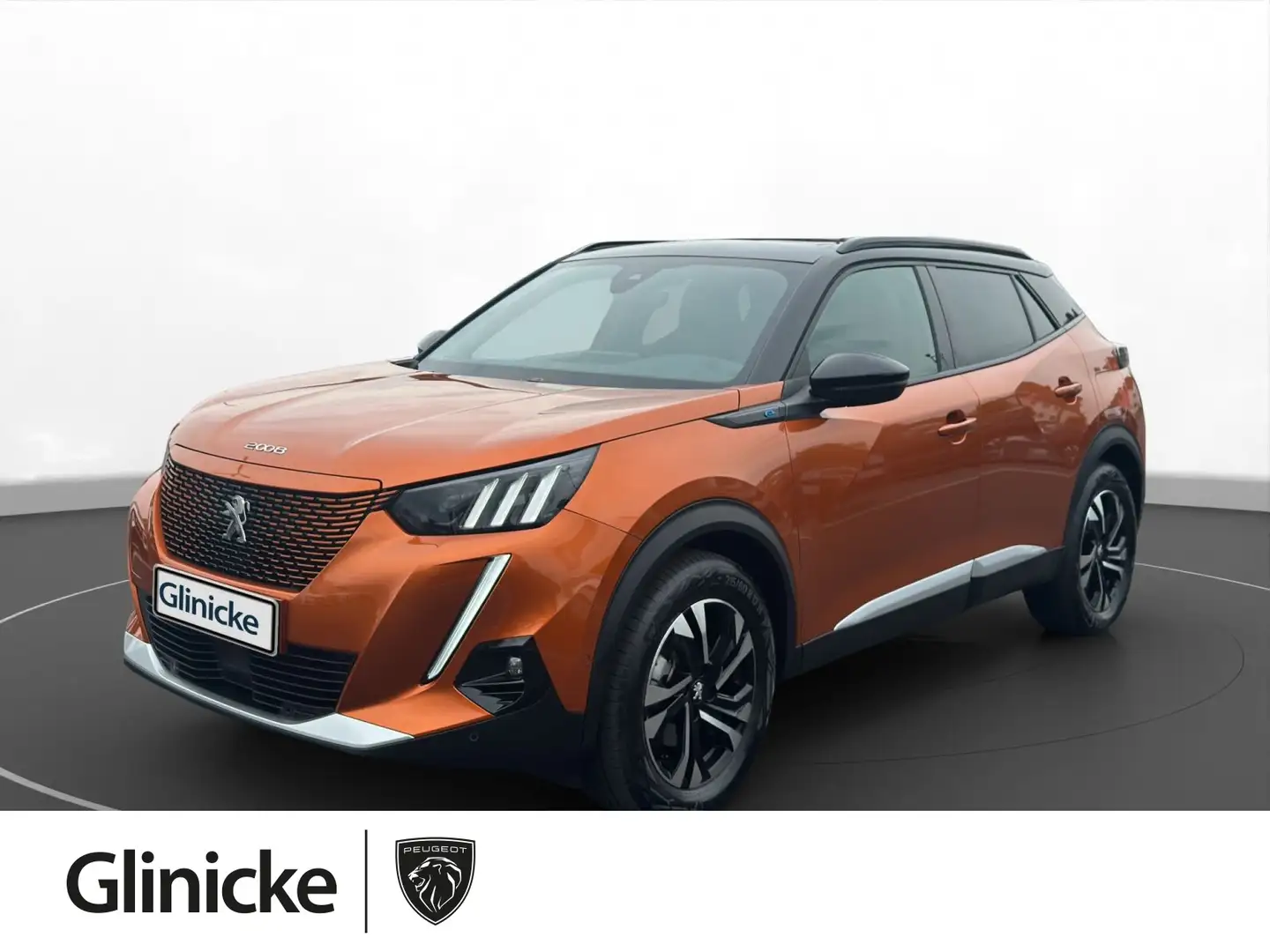 Peugeot 2008 GT Elektro 93% Schiebehebedach Kamera SHZ Orange - 1