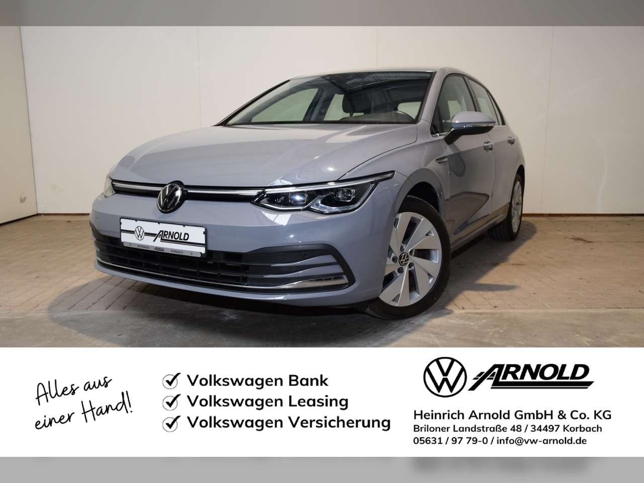 Volkswagen Golf 2022 — VIII TSI Style AHK - LED - Navi - RearView