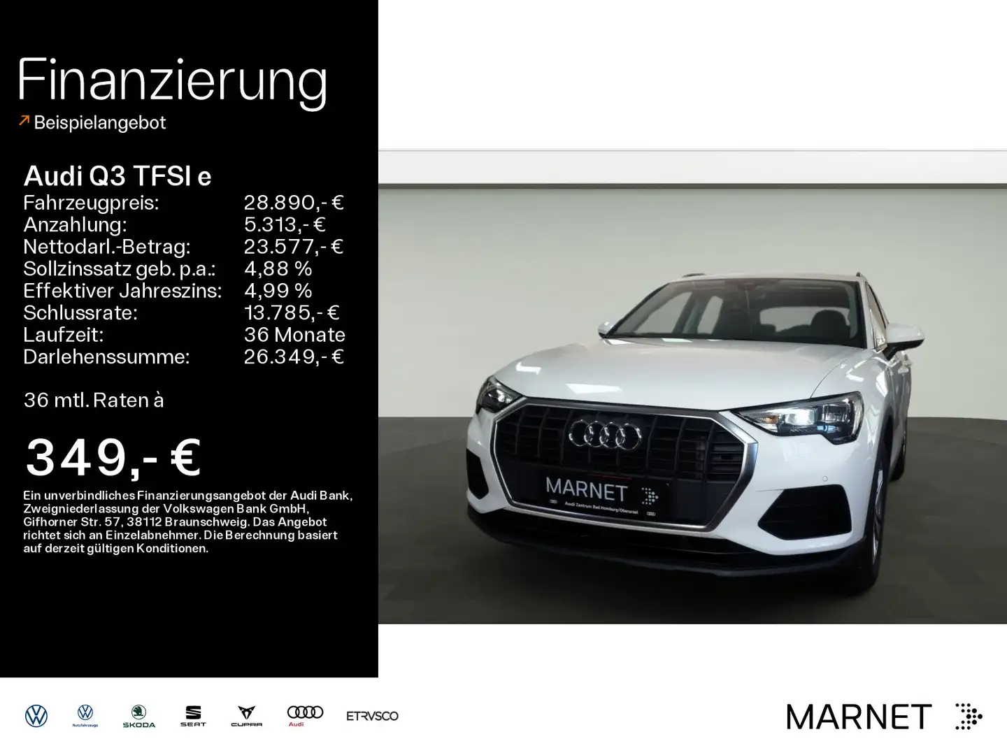 Audi Q3 45*Navi*Alu*PDC*Virtual Cockpit*Audi C Wit - 1