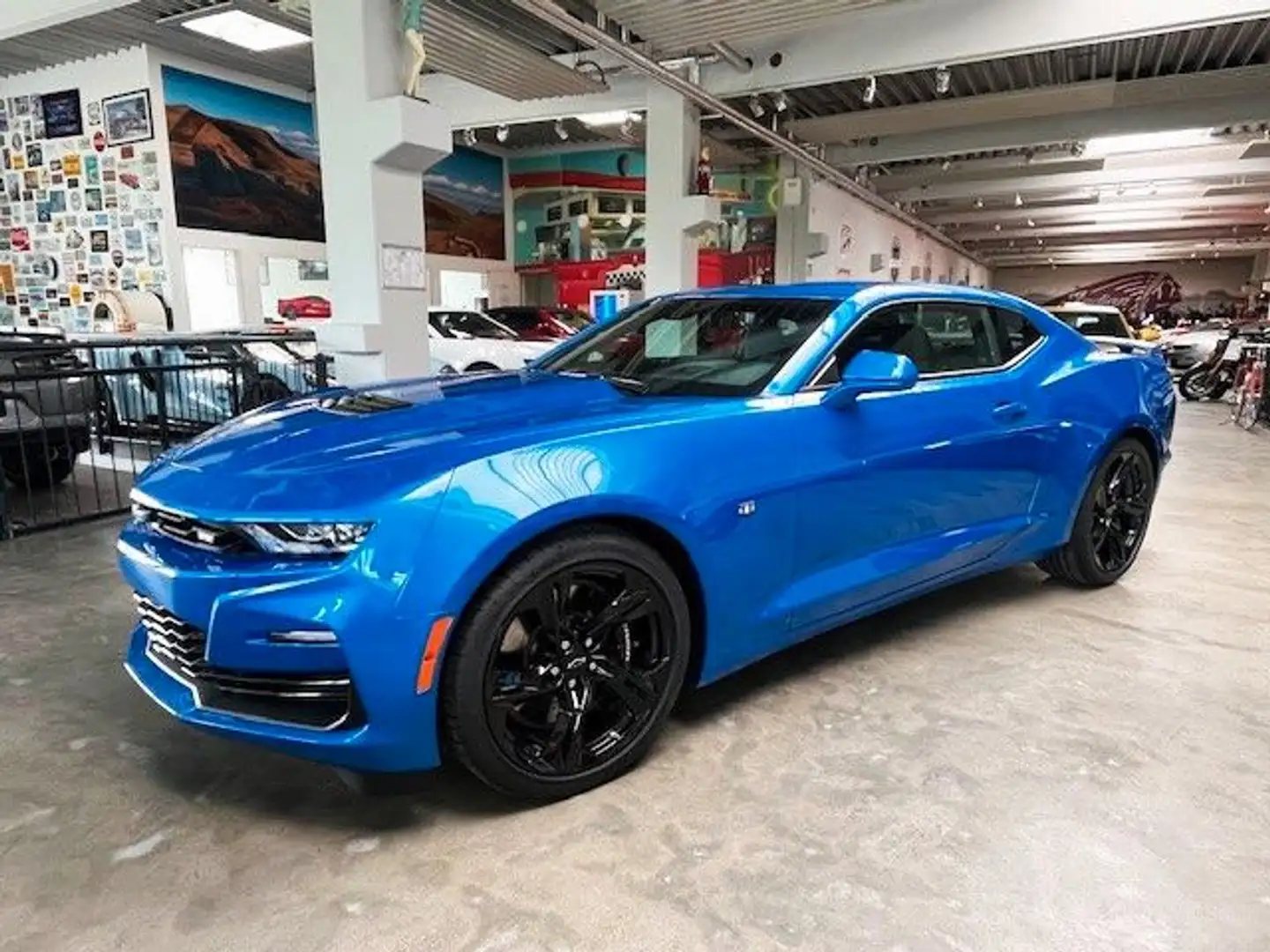 Chevrolet Camaro Coupe SS 6.2 V8 Klappe-Recaro 3.99% Blau - 1