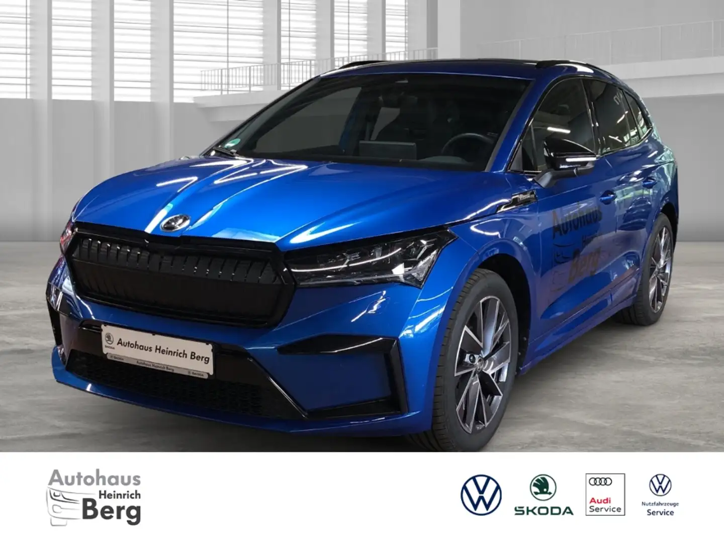 Skoda Enyaq 85 Sportline Navi Memory Sitze LED Kurvenlicht App Blau - 1