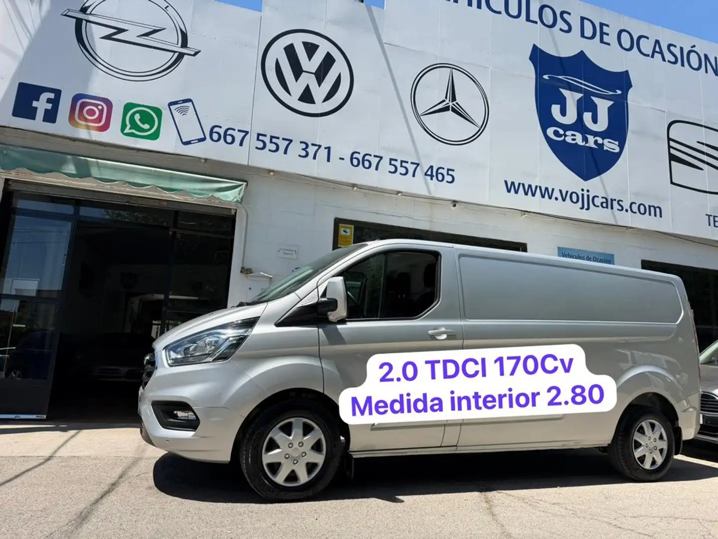 Ford Transit Custom Van 2.0 TDCI 125kW 320 L2 Trend Gris - 1