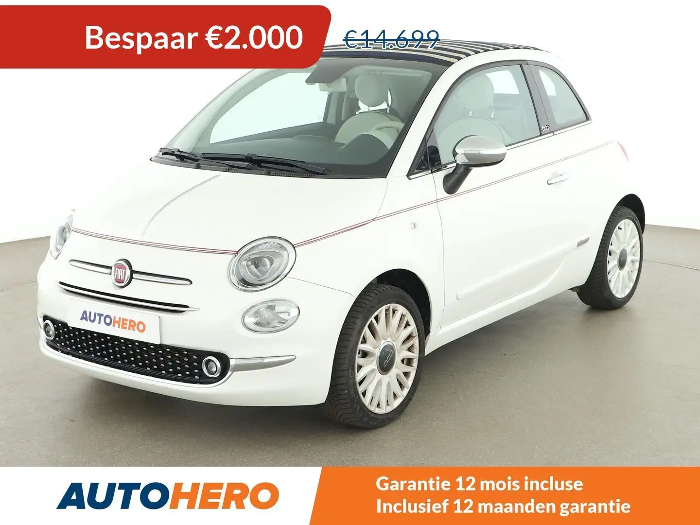 Fiat 500C 1.0 Mild-Hybrid Star Blanc - 1