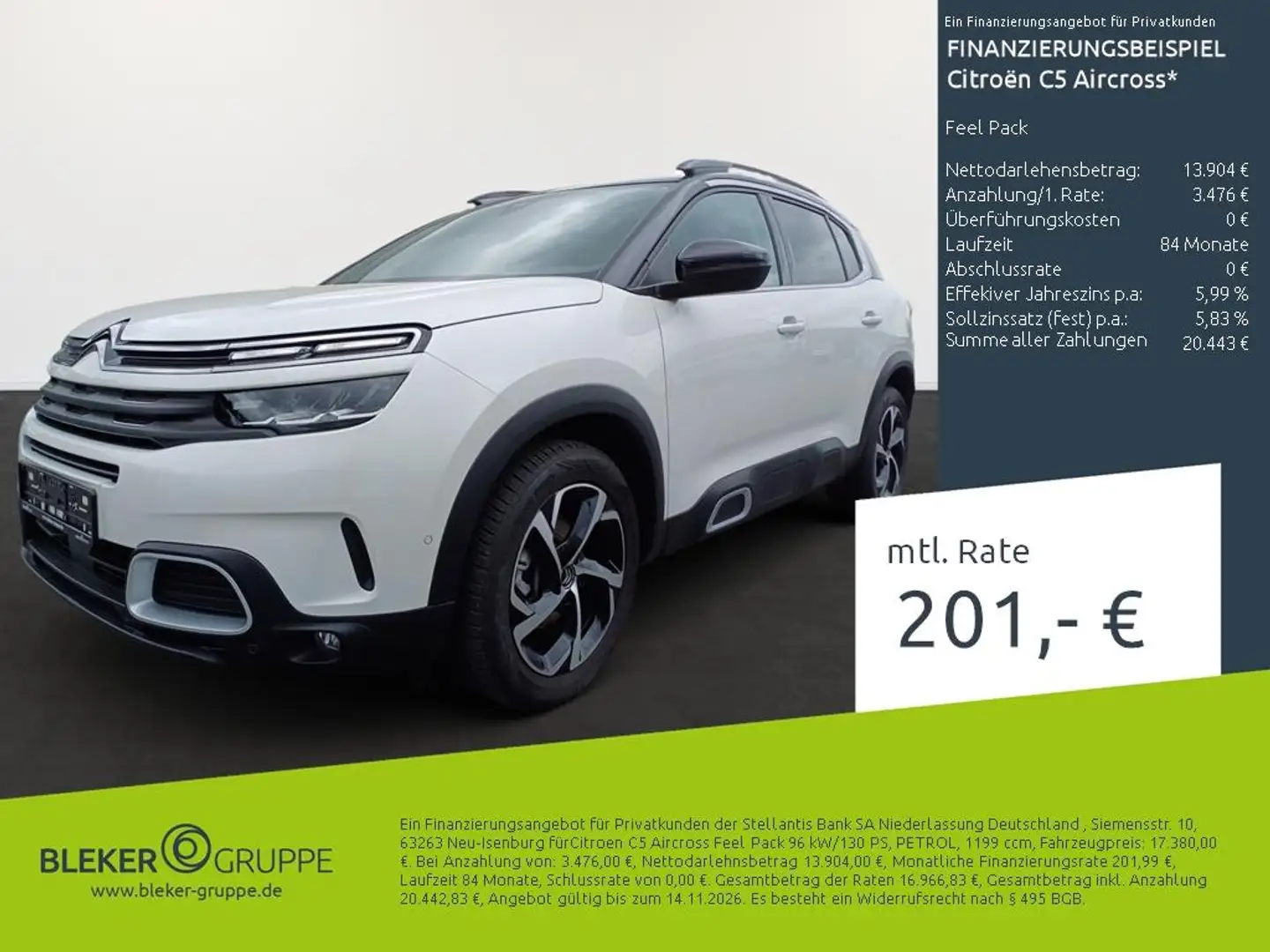 Citroen C5 Aircross Feel Pack Blanc - 1