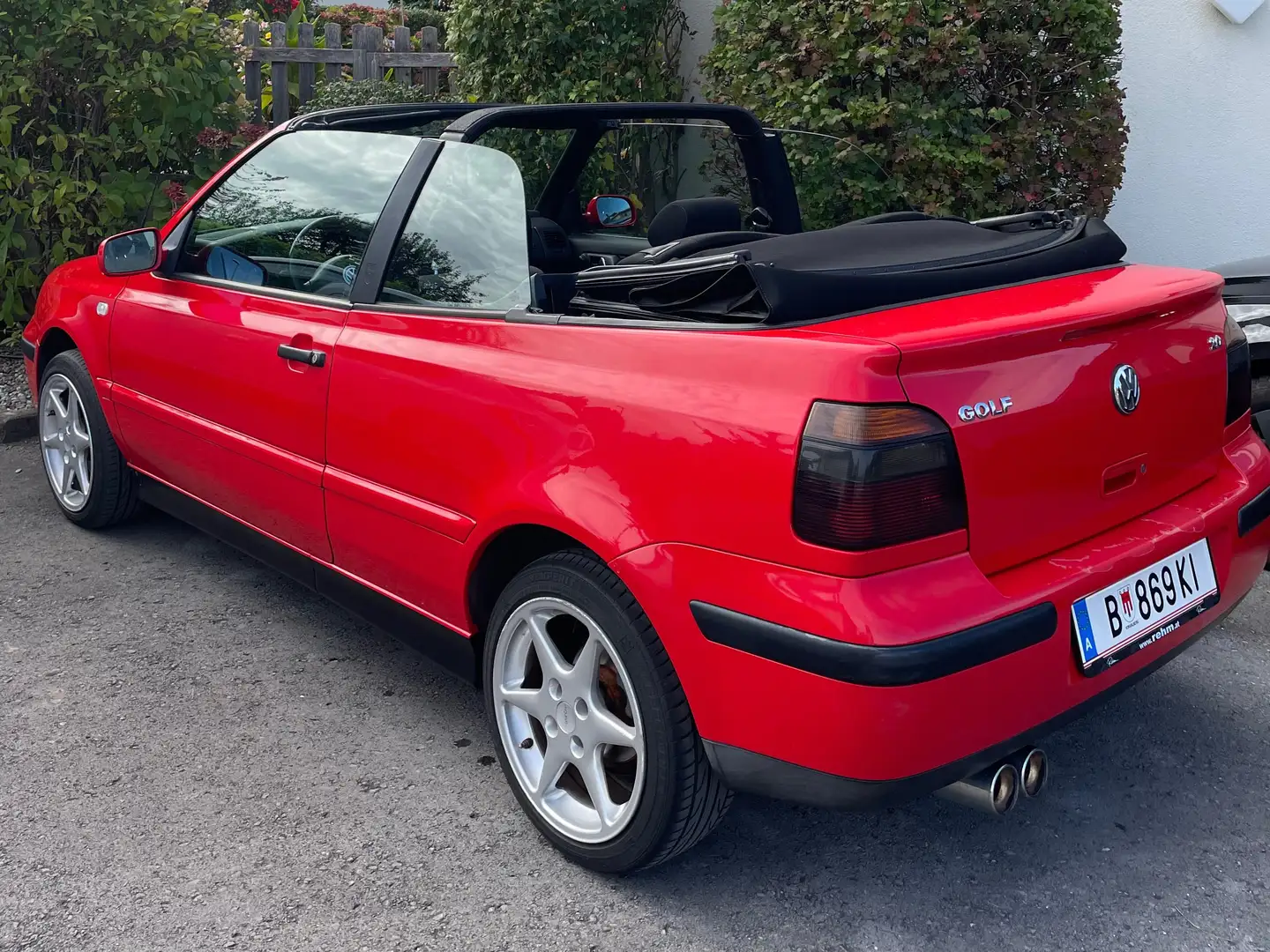 Volkswagen Golf Cabriolet Golf Cabrio manuelles Verdeck Rot - 2