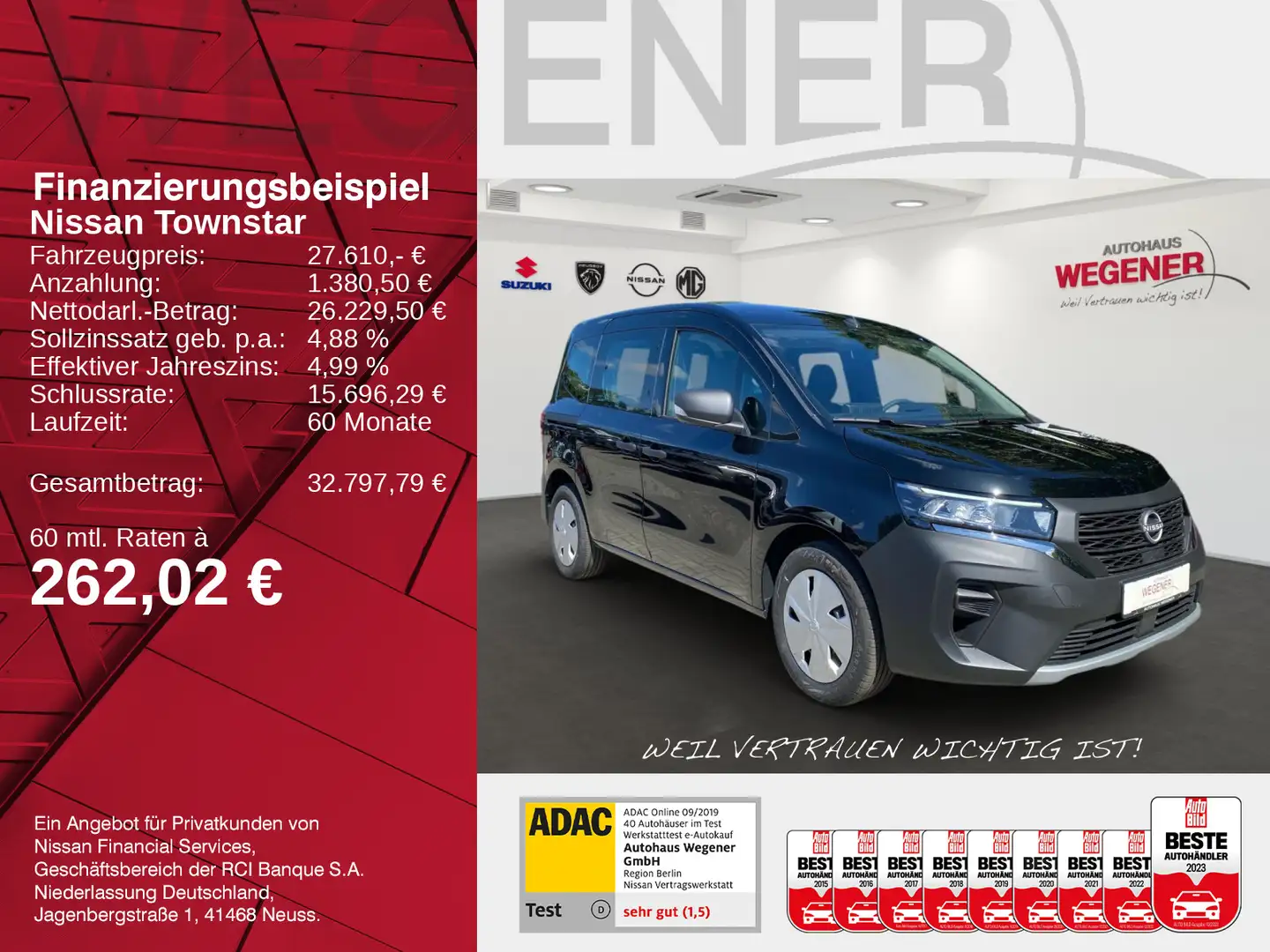 Nissan Townstar Kombi L1 DIG-T 130 AT ACENTA 2ST Noir - 2