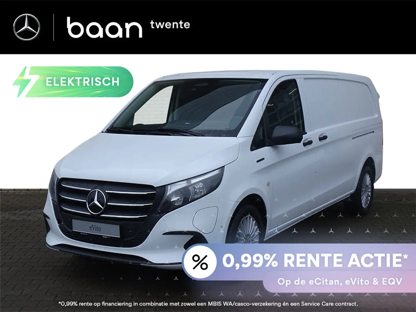 Mercedes-Benz Vito eVito 112 L3 66 kWh I WLTP 286 km I 2-Zits I 2x Sc Wit - 1
