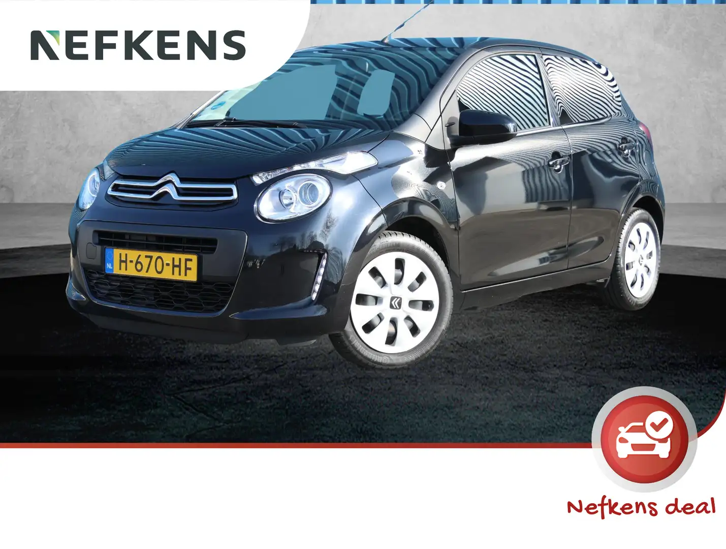 Citroen C1 1.0 VTi Feel | Airco | Isofix | MP3 | AUX| Privacy Zwart - 1
