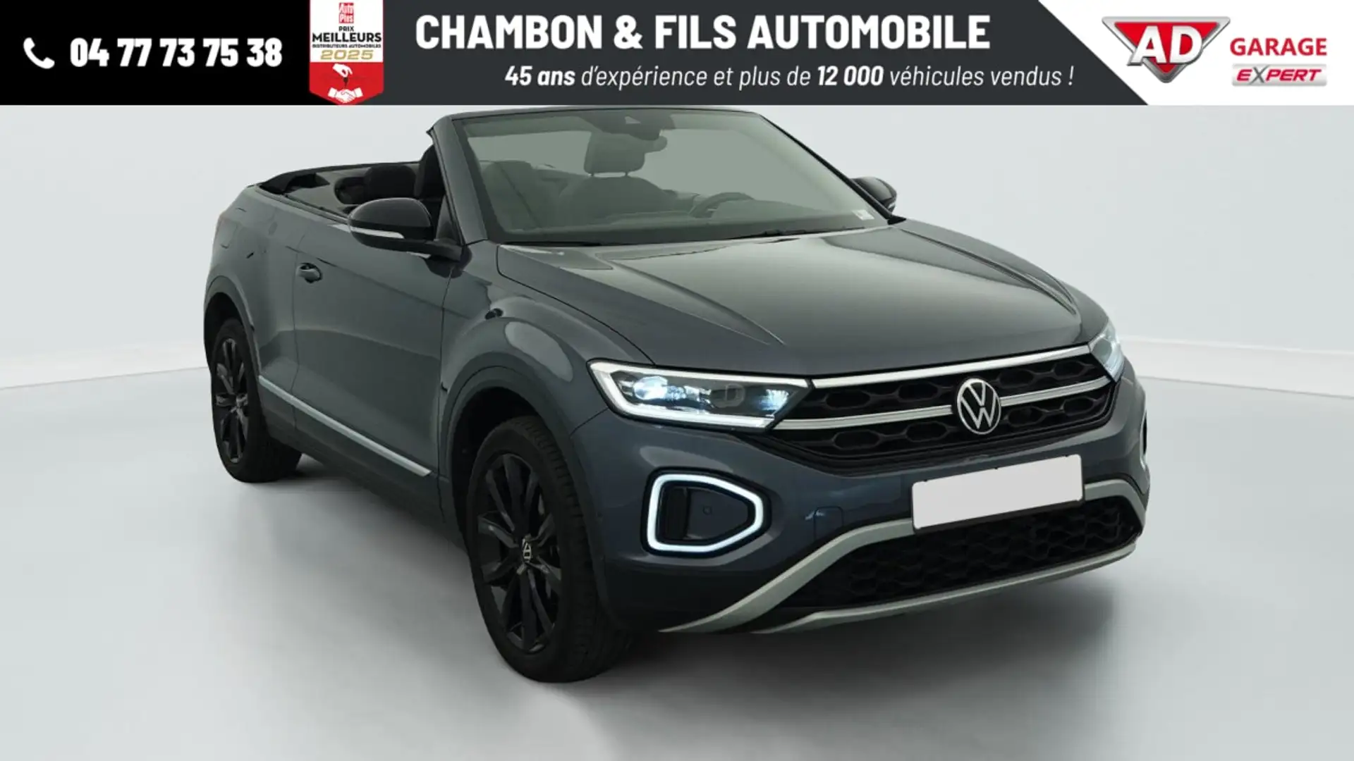 Volkswagen T-Roc Cabriolet 1.0 TSI 110 Start Stop BVM6 Style Gris - 1