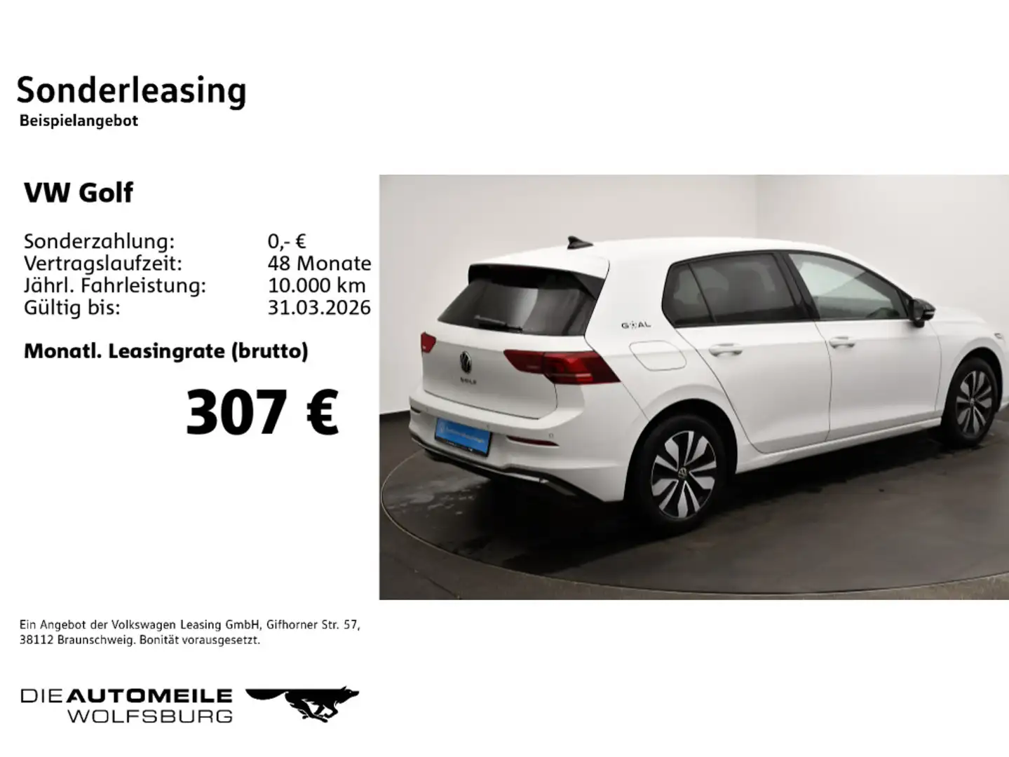 Volkswagen Golf 8 VIII 2.0 TDI DSG Goal LED+/ACC/TravelAssi Weiß - 2