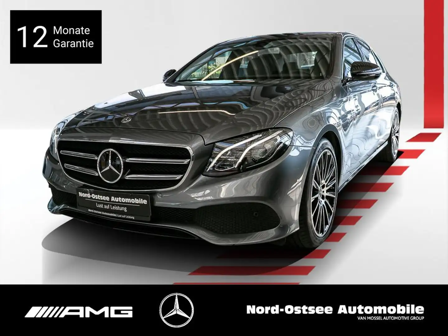 Mercedes-Benz E 200 d AVANTGARDE NIGHT KAMERA NAVI AHK DISTRO Gris - 1