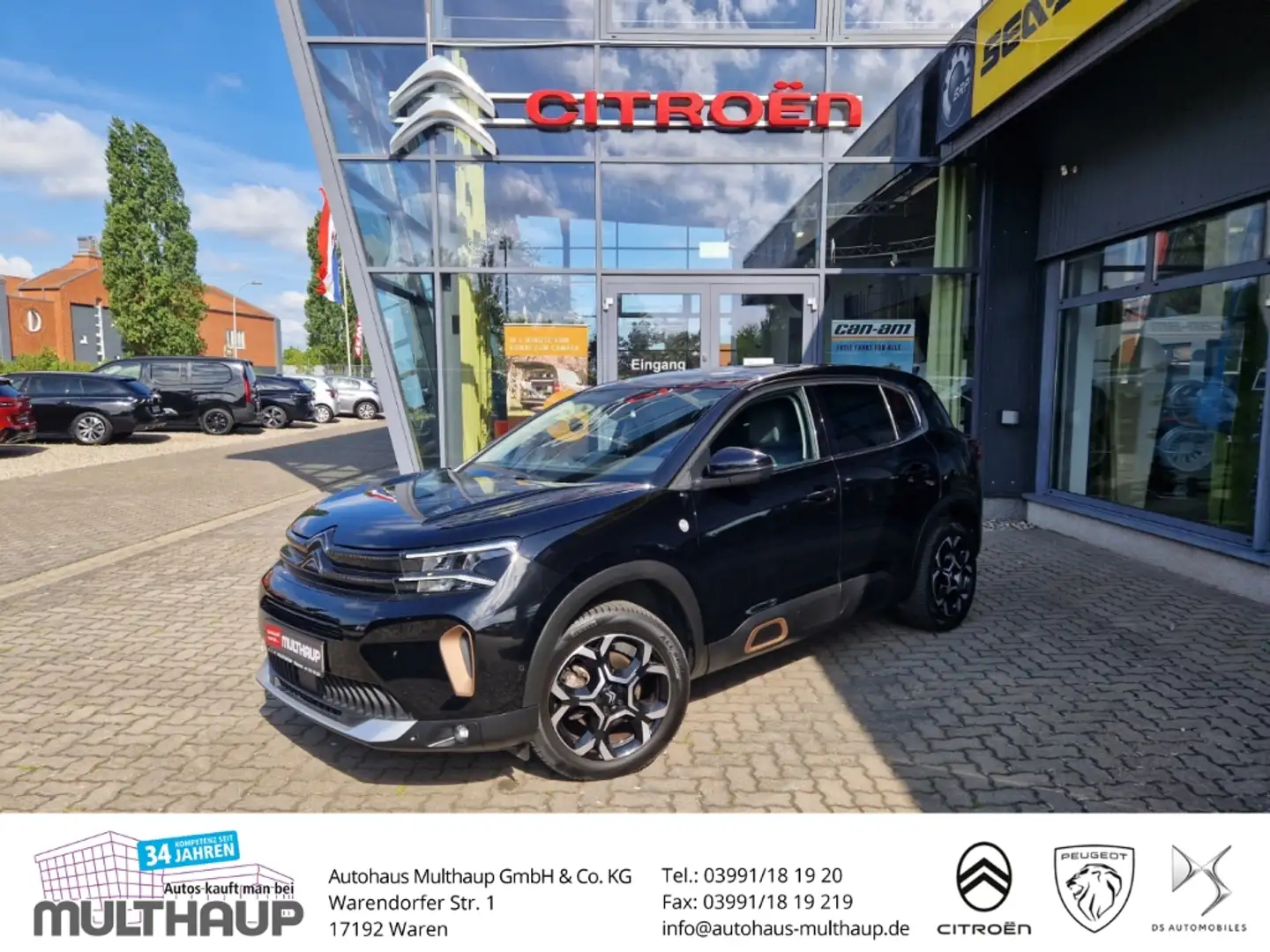 Citroen C5 Aircross C-Series BlueHDi 130 EAT8 LED SHZ ACC PDCv+h Zwart - 1