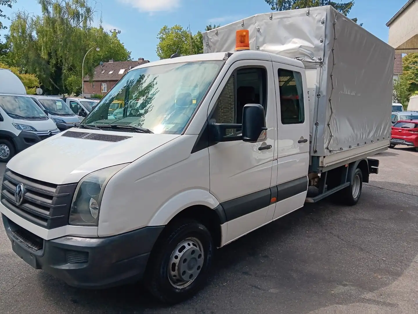Volkswagen Crafter 50 L3 *Pritsche Plane* Klima* Standh.* Blanc - 1