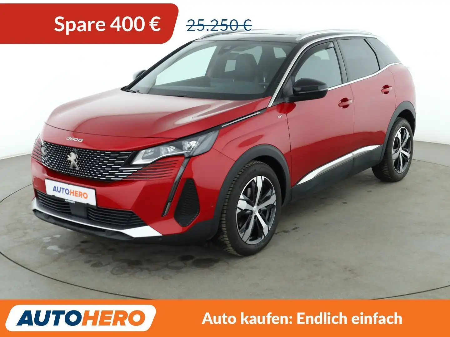 Peugeot 3008 1.6 PureTech GT Aut.*NAVI*TEMPO*CAM*PDC*SHZ* Rouge - 1