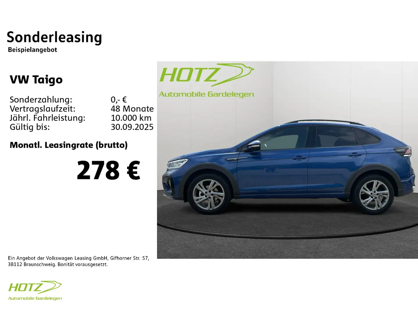 Volkswagen Taigo 1.5 TSI DSG R-Line ACC/KEY/APP 1,99% Finan Blau - 2
