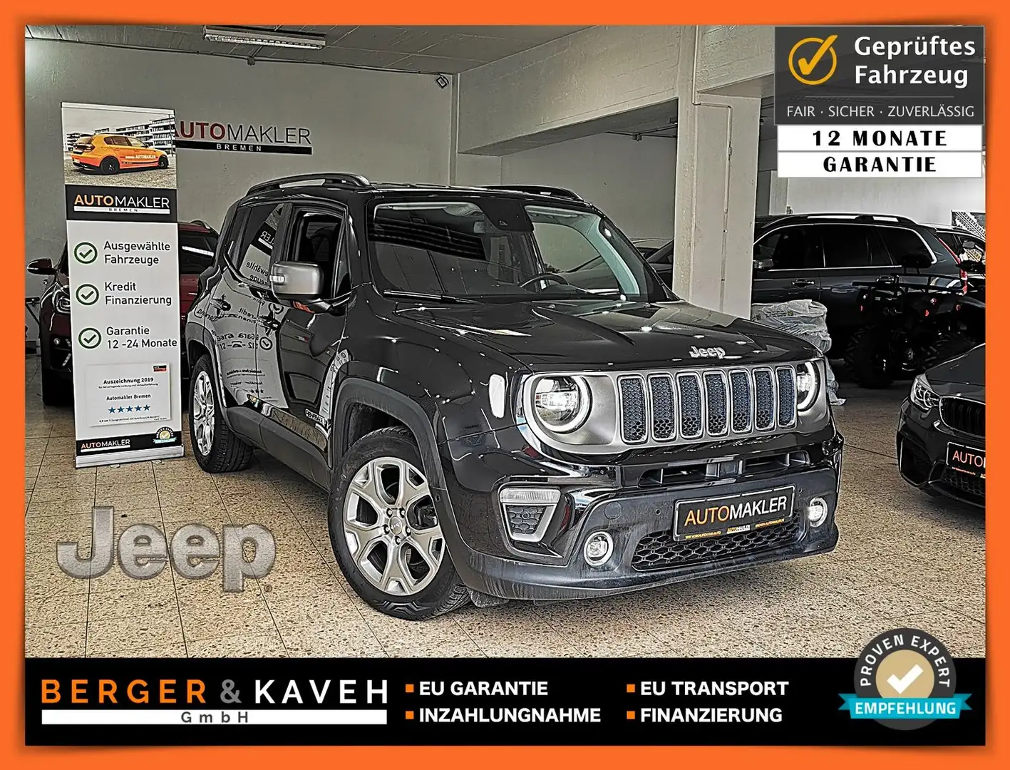 Jeep Renegade RENEGADE LIMITED HECKSCHADEN UNFALL Schwarz - 1