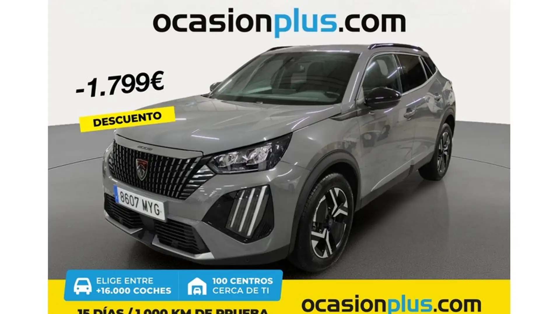 Peugeot 2008 1.2 PureTech S&S Allure 100 Gris - 1