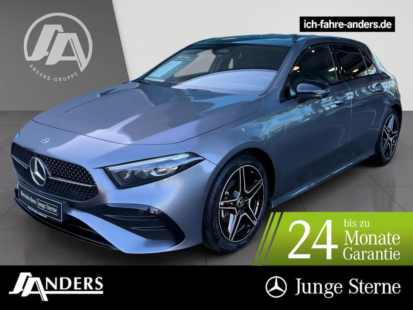 Mercedes-Benz A 200 AMG AdvPLus+MBUX+Night+LED+360+Pano+Keyles Grau - 1
