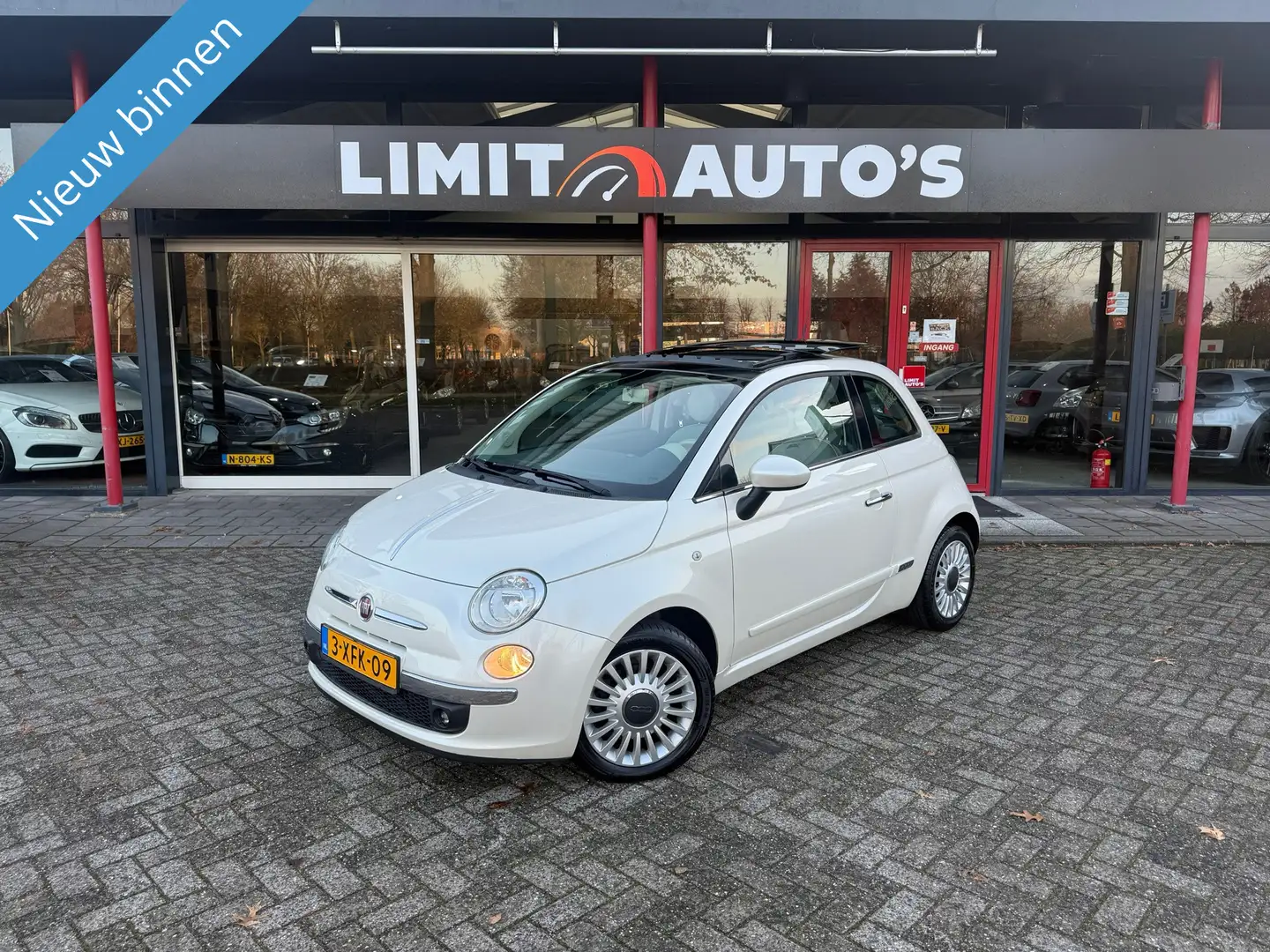 Fiat 500 0.9 TwinAir Airco/Pano/El.ramen/Parelmoer/Lmv/Apk White - 1