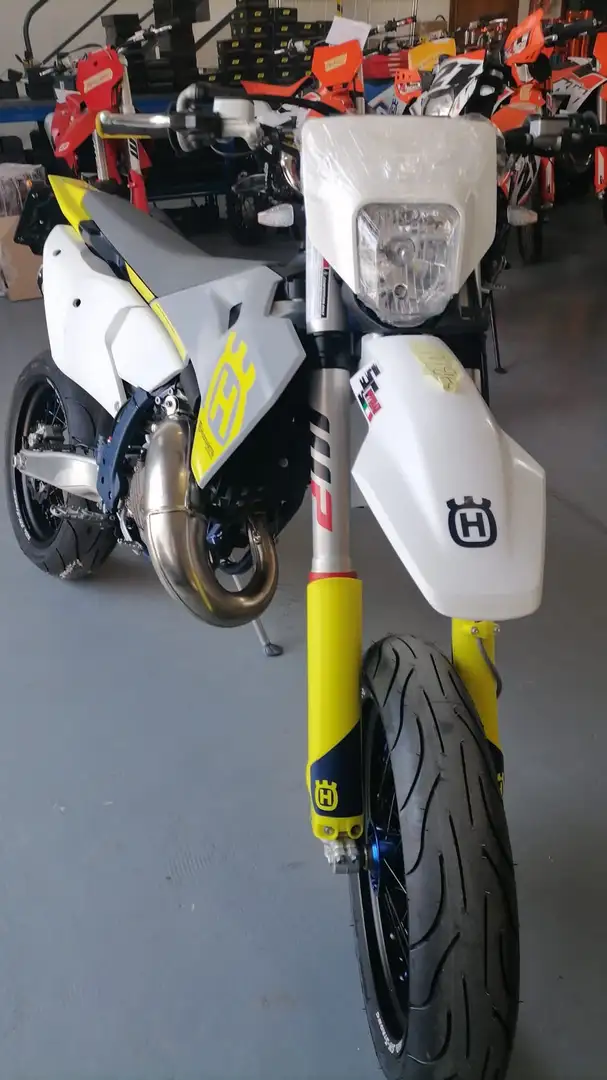 Husqvarna TC 125 kit motard + omologazione per strada + leveraggio Żółty - 1