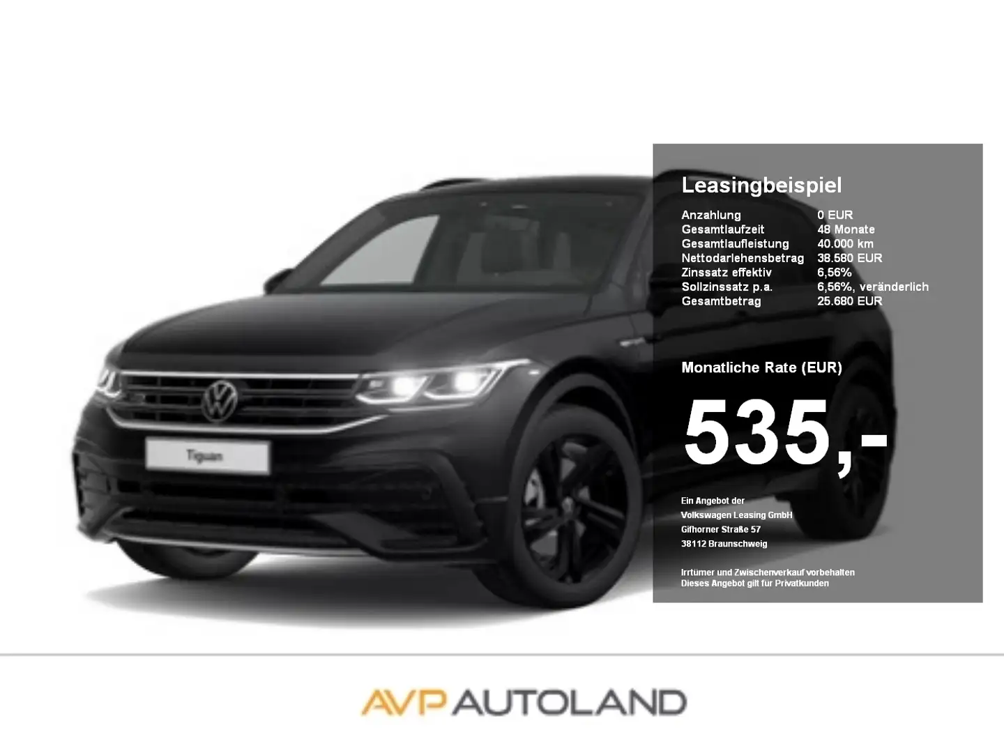 Volkswagen Tiguan 2.0 TSI DSG 4MOTION R-Line BLACK STYLE Schwarz - 1