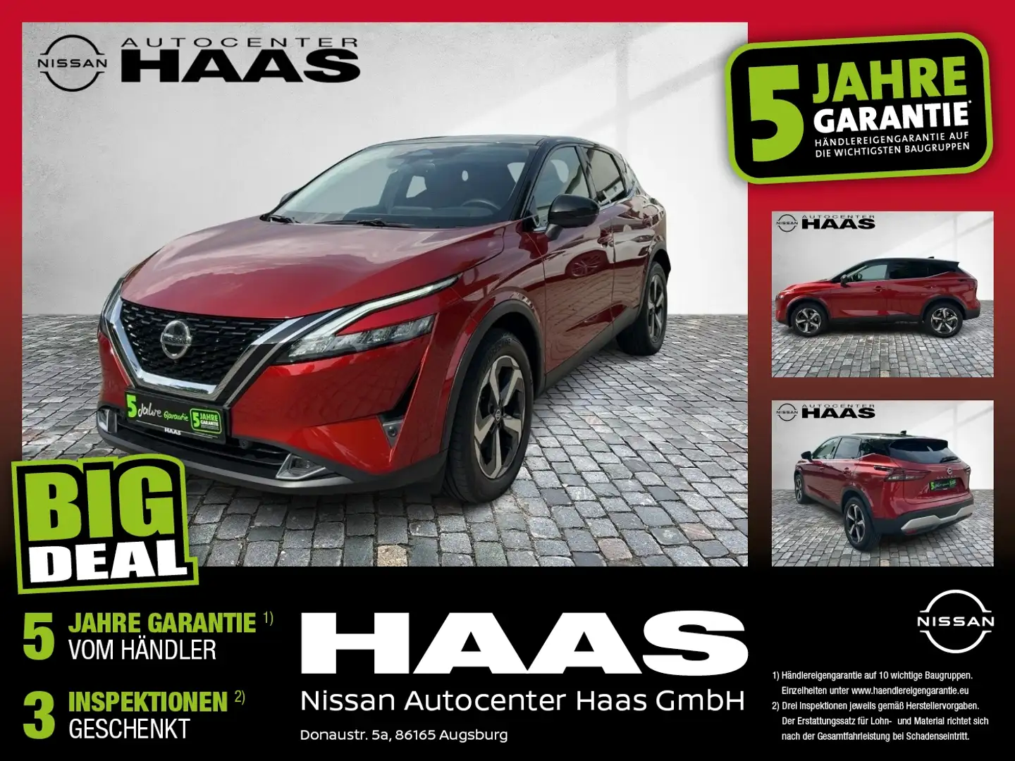 Nissan Qashqai 1.3 DIG-T MHEV N-Connecta Automatik, inkl. AHK Schwarz - 1