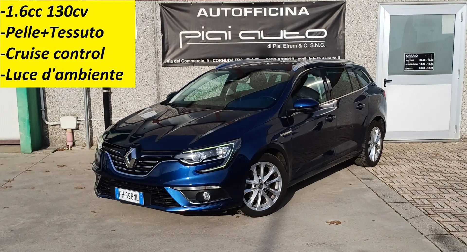 Renault Megane Sporter1.6dci energy Intens 130cv UnicProprietà Blu/Azzurro - 1