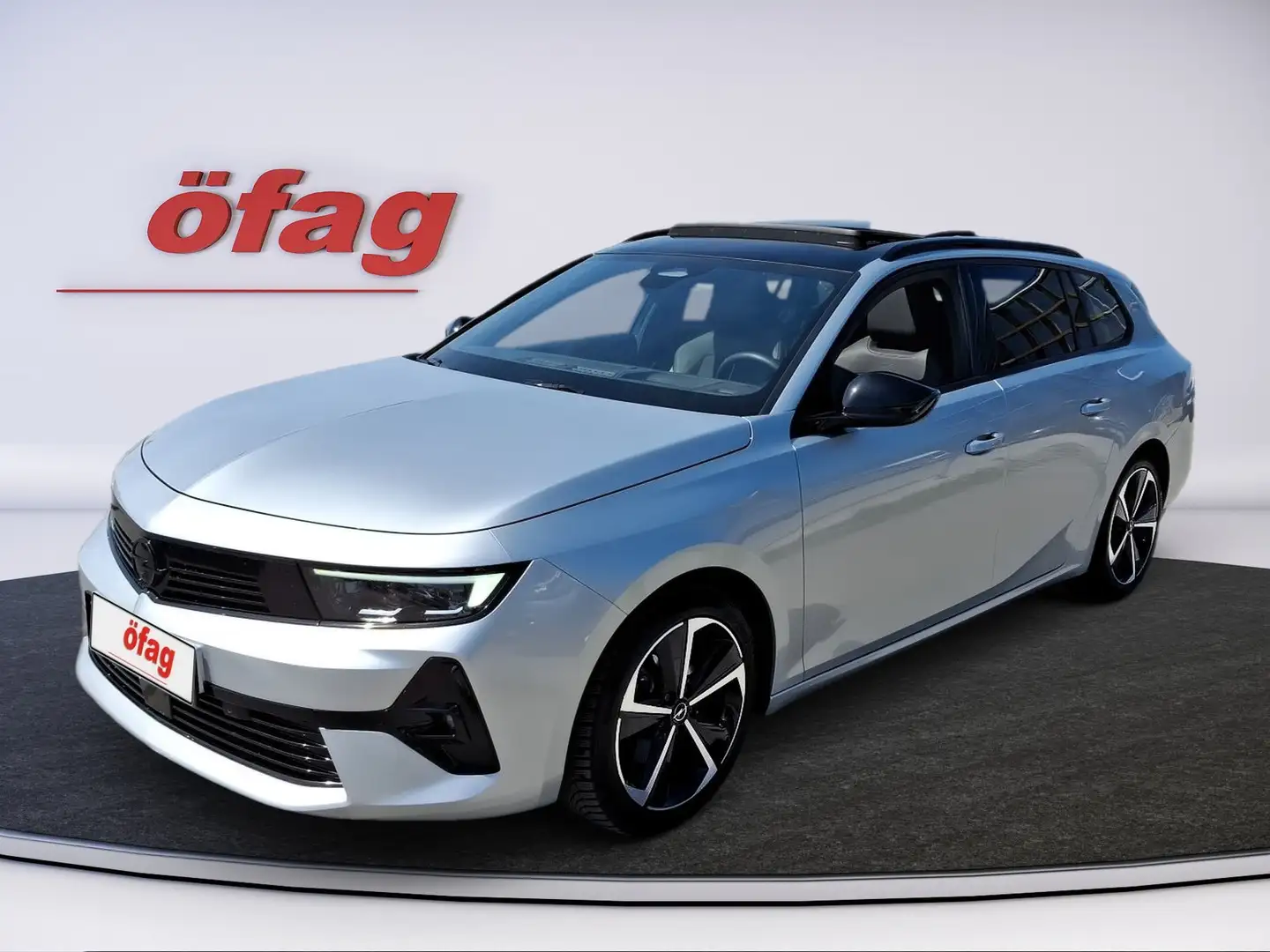 Opel Astra ST 1.2 Turbo GS Aut. ACC+LED+Navi+Pano+SD Silber - 1