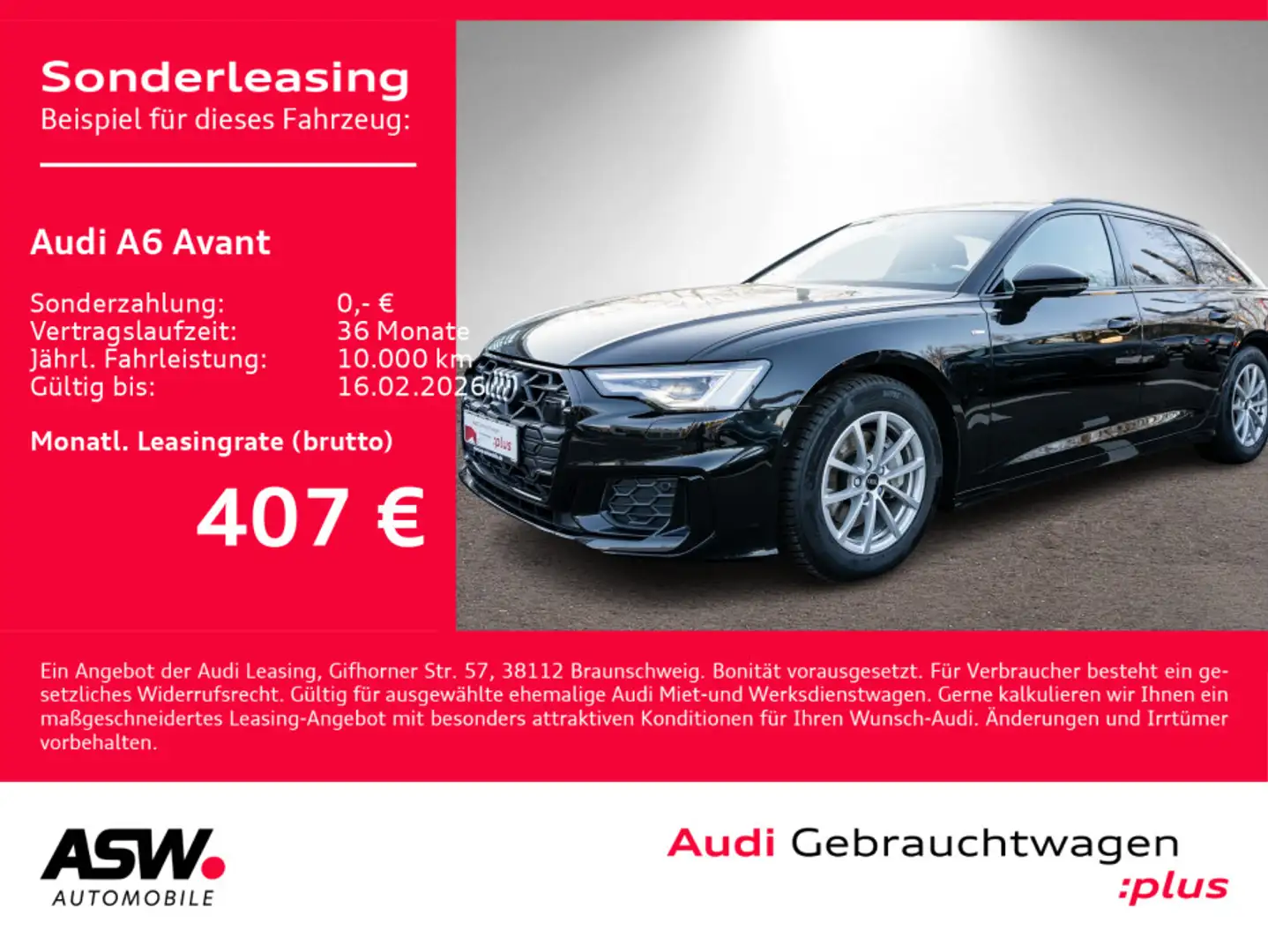 Audi A6 S line 40TDI NAVI MATRIX HUD ACC 360° Schwarz - 1