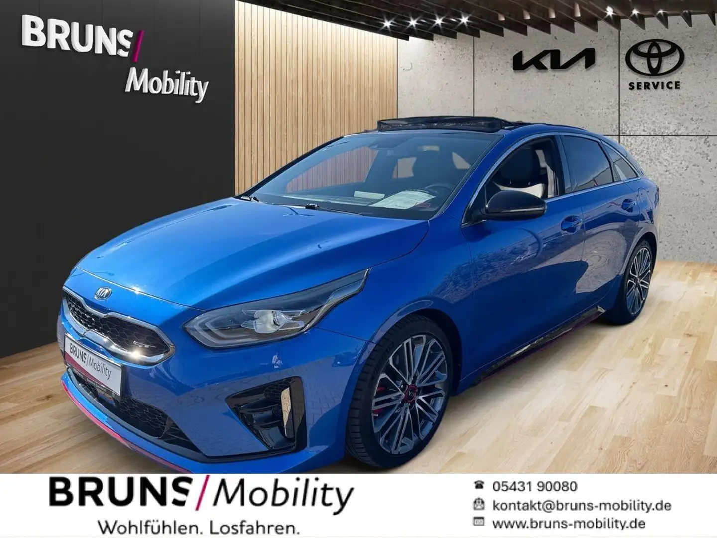 Kia ProCeed / pro_cee'd GT 1.6 TGDI Automatik Blauw - 1