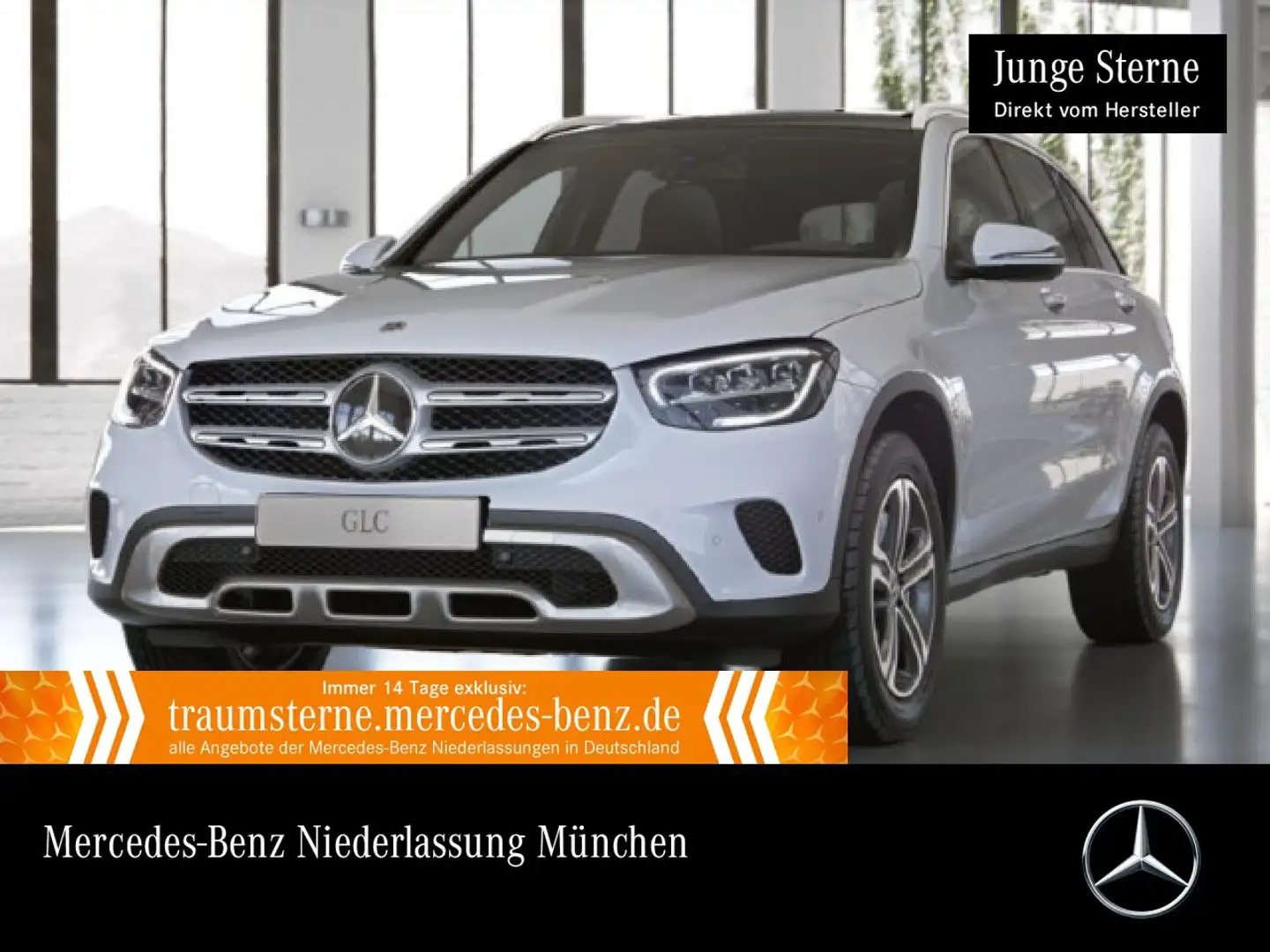 Mercedes-Benz GLC 300 de 4M PANO+AHK+LED+FAHRASS+KAMERA+KEYLESS Weiß - 1