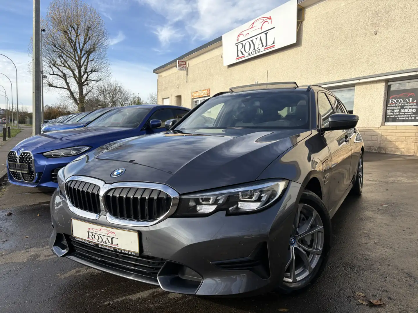 BMW 330 e TOURING SPORT PHEV 292 * GARANTIE 36 MOIS * Gris - 1