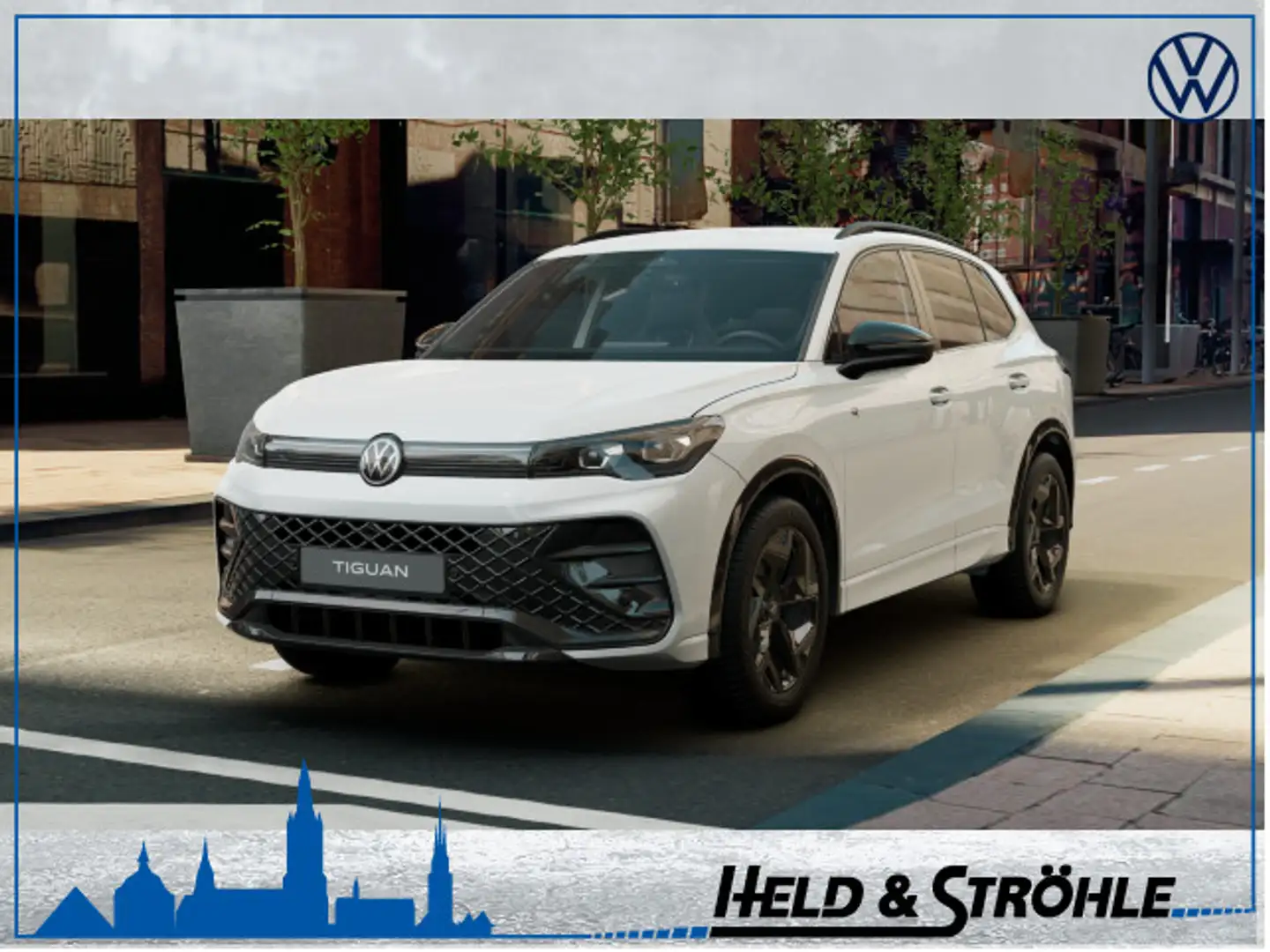 Volkswagen Tiguan R-Line Black 2.0 TDI DSG 4M IQ AHK 360° Blanc - 1