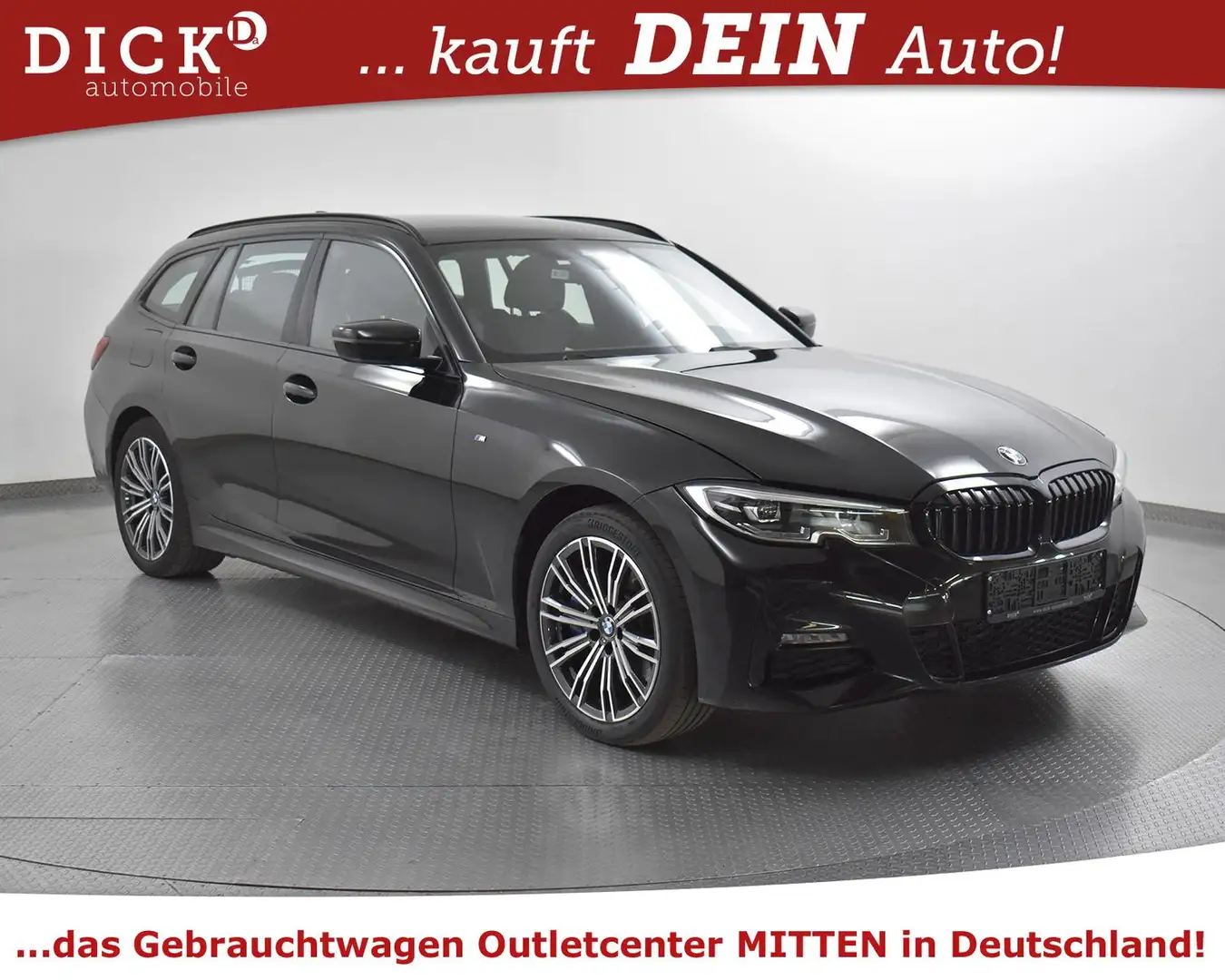 BMW 330 e T xDr Sport Aut. M PAKET+MEMO+VIRTU+KAM+AHK Schwarz - 1