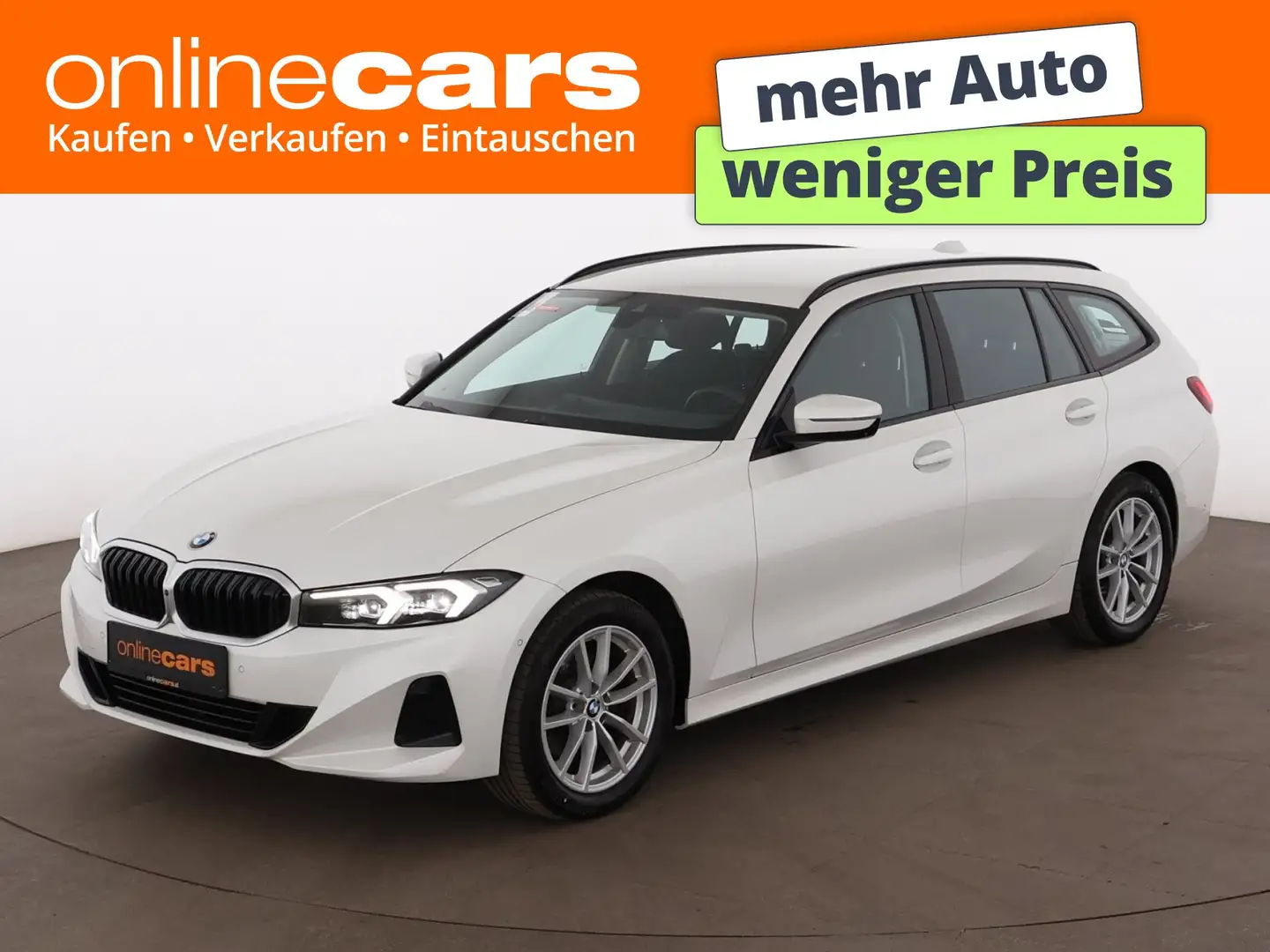 BMW 320 d Touring xDrive Aut LED 360-CAM NAVI SITZHZG Weiß - 1