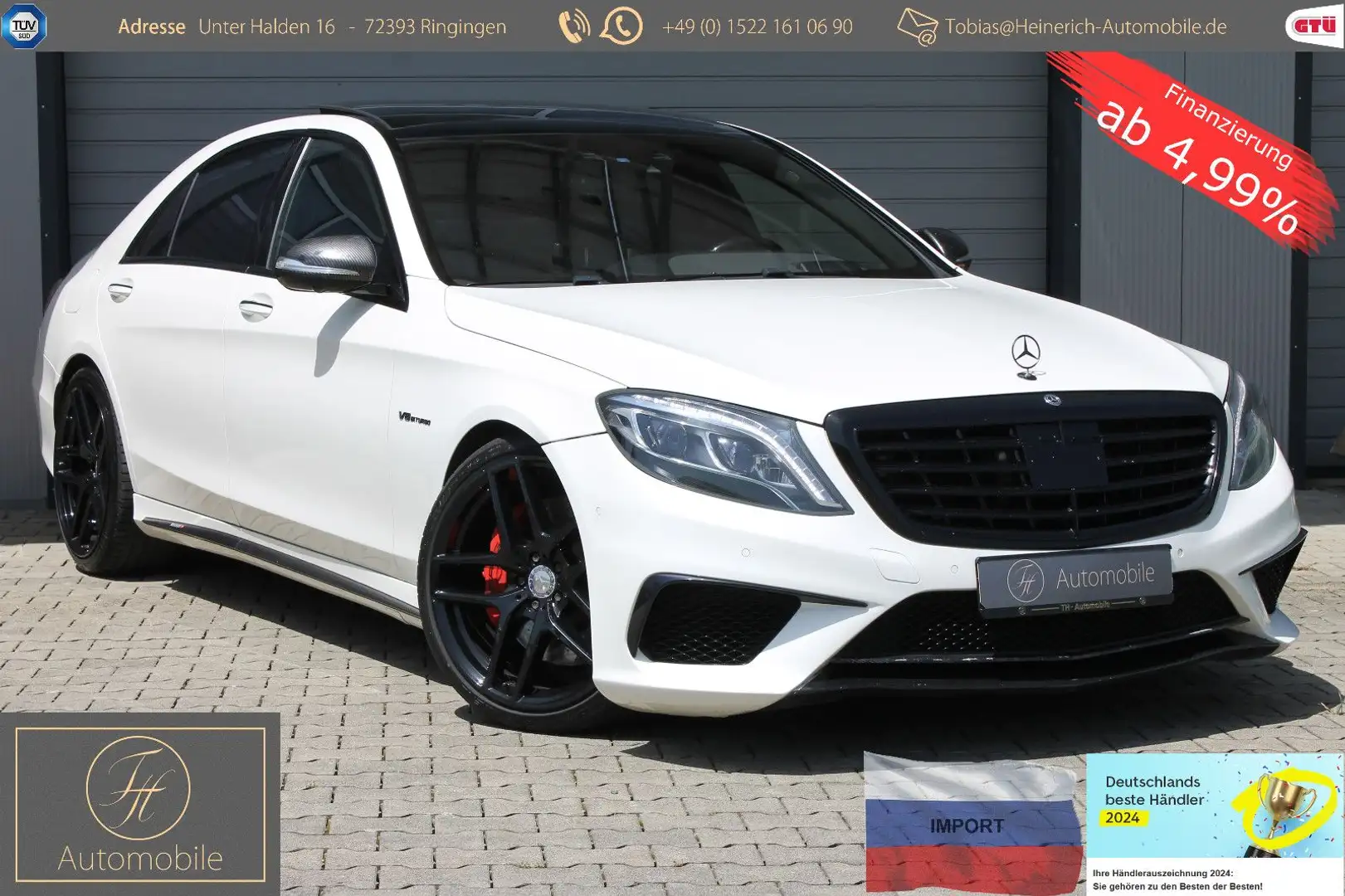 Mercedes-Benz S 63 AMG S 63 L  AMG*4Matic*Pano*Massage*Carbon*VOLL! Alb - 1