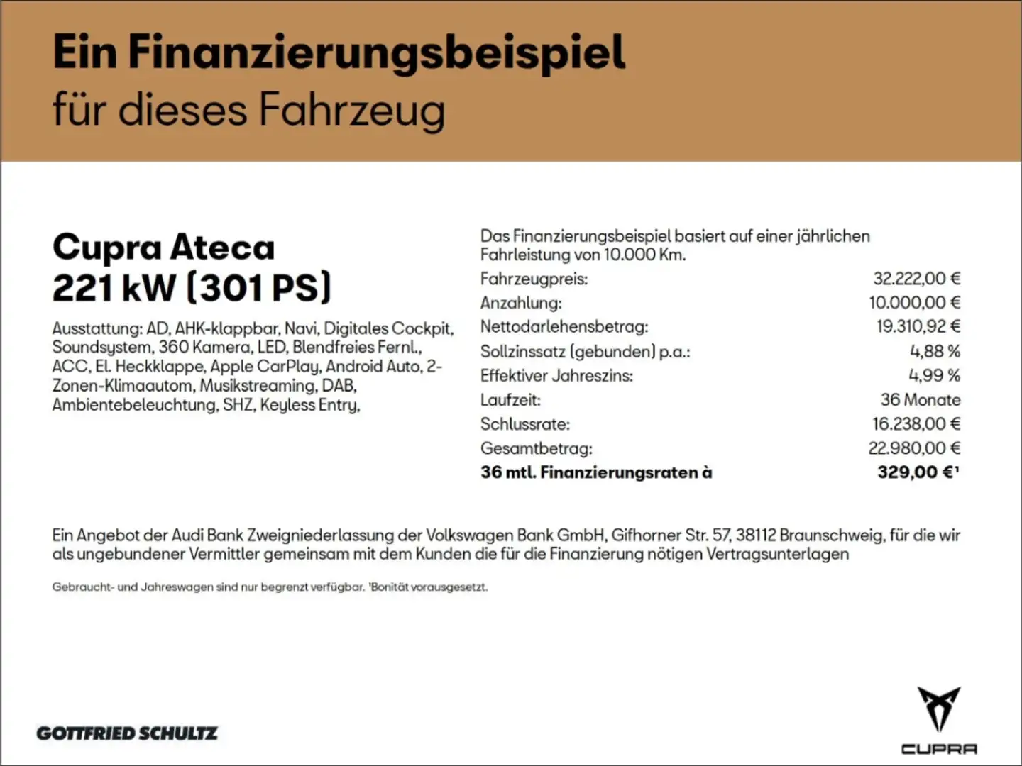 CUPRA Ateca VZ 2.0 TSI AHK ACC ALCANTARA KAMERA INTERFACE Schwarz - 2