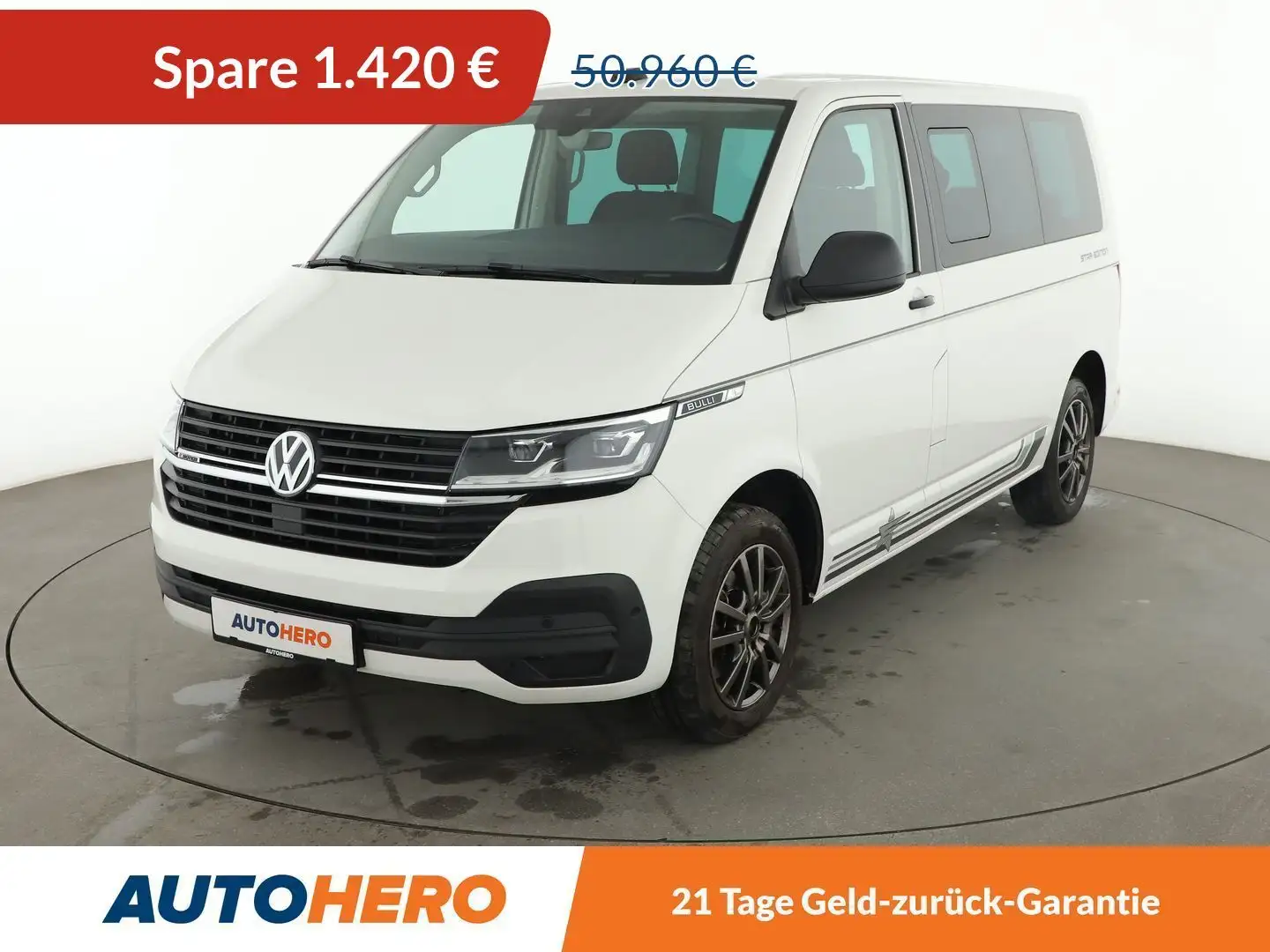 Volkswagen T6 Multivan 2.0 TDI Trendline 4MOTION Aut.*NAVI*CAM*PDC*AHK* Weiß - 1