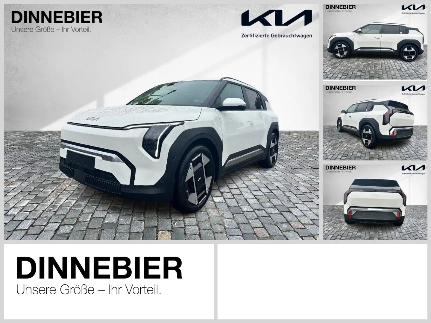 Kia EV3 Earth 58.3 kWh LED+360°Kamera+Navi+SHZ Weiß - 1