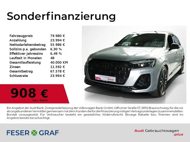 2025 Audi Q7 in Silver for sale