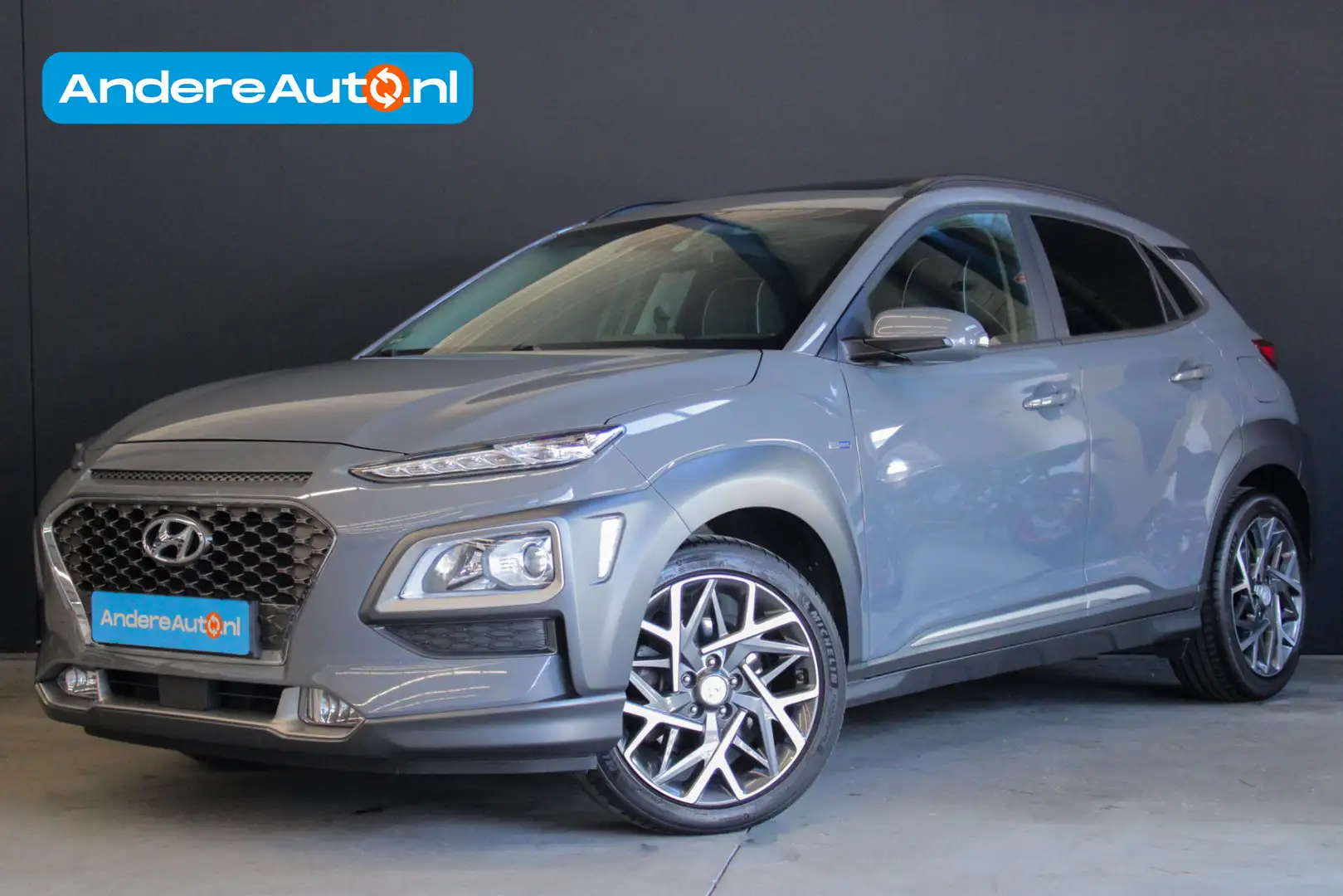 Hyundai KONA 1.6 GDI HEV Premium |camera|dealer onderhouden|sto Gris - 1