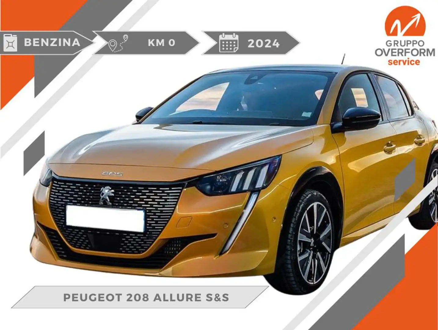 Peugeot 208 PureTech 100 Stop&Start 5 porte Allure Giallo - 1