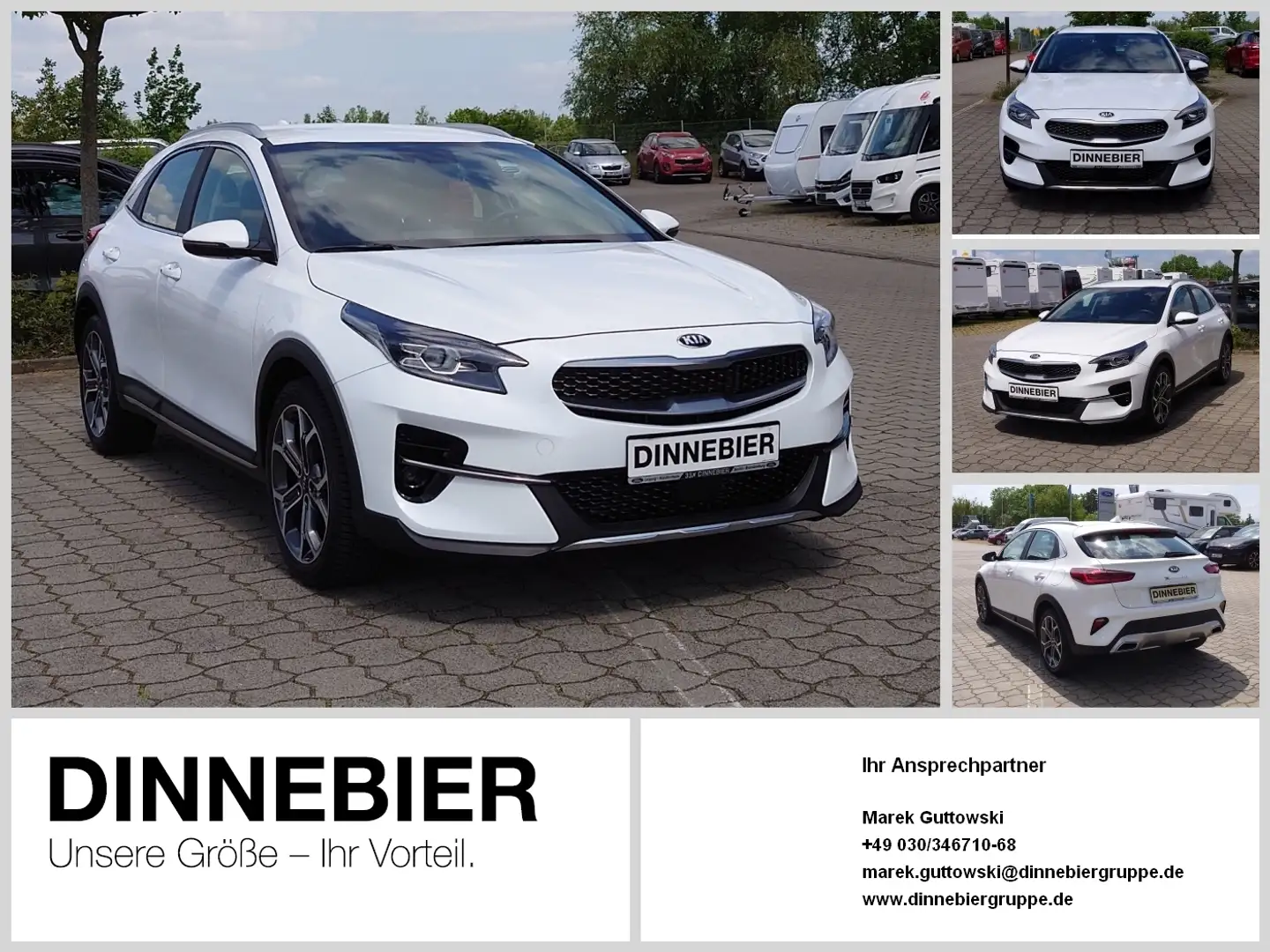 Kia XCeed Spirit 1.5T LED+Navi+Kamera+Keyless+SHZ Blanc - 1