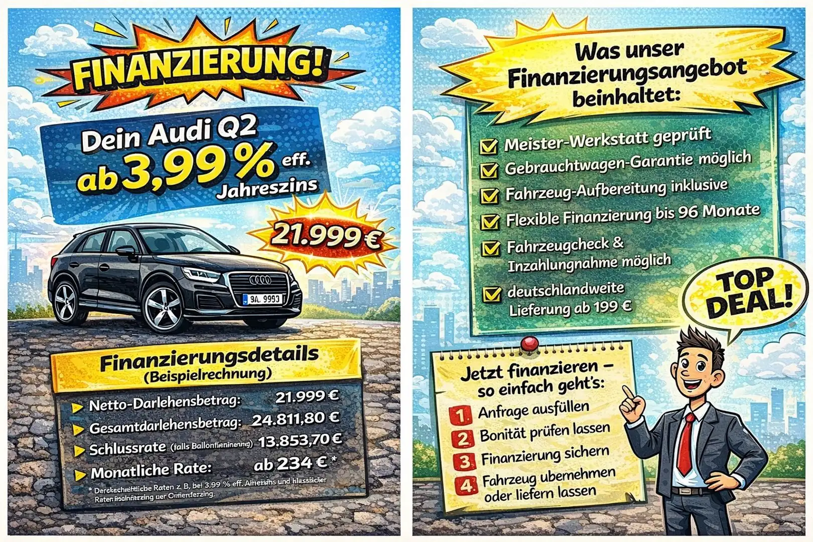 Audi Q2 40 TFSI quattro sport/LED/8fach/Navi Weiß - 2