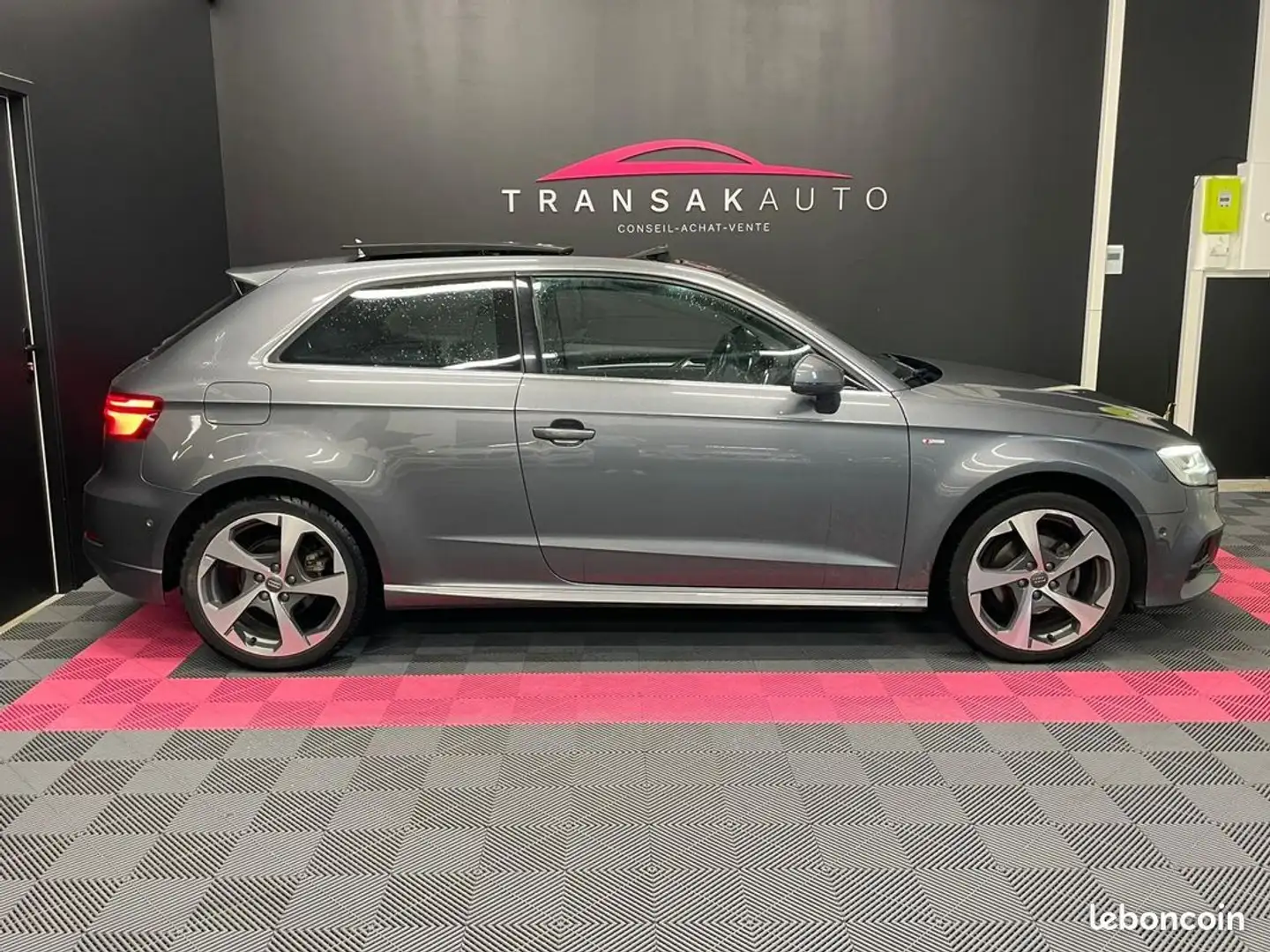 Audi A3 2.0 TDI 150 S tronic 6 Line TOIT OUVRANT ORIGINE FRANCE Gris - 2