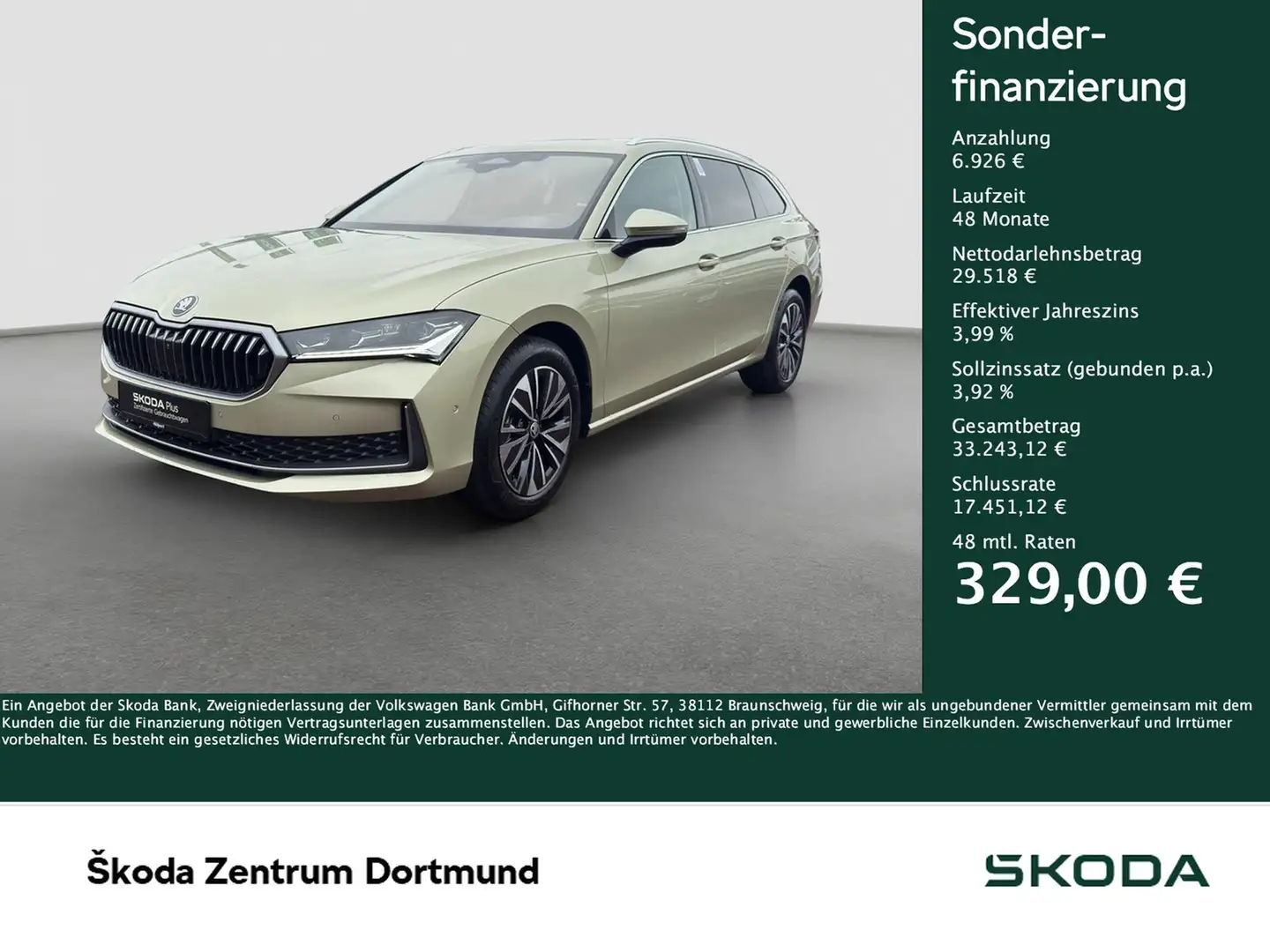 Skoda Superb Combi 1.5 eTSI SELECTION NEUES MODELL AHK NAVI Geel - 1