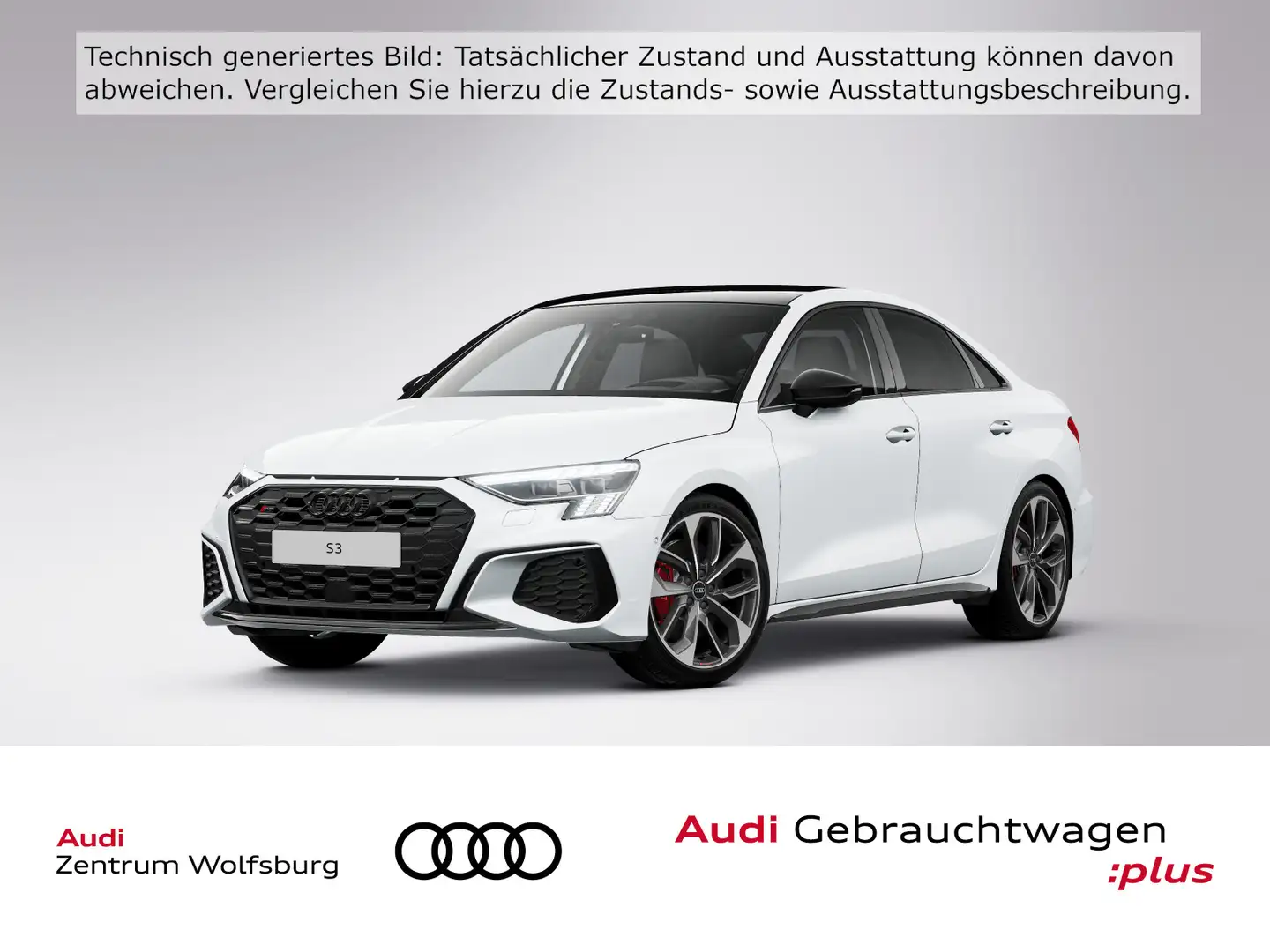 Audi S3 2.0 TFSI S-tronic quattro Pano/Rückkam/Multil Weiß - 1